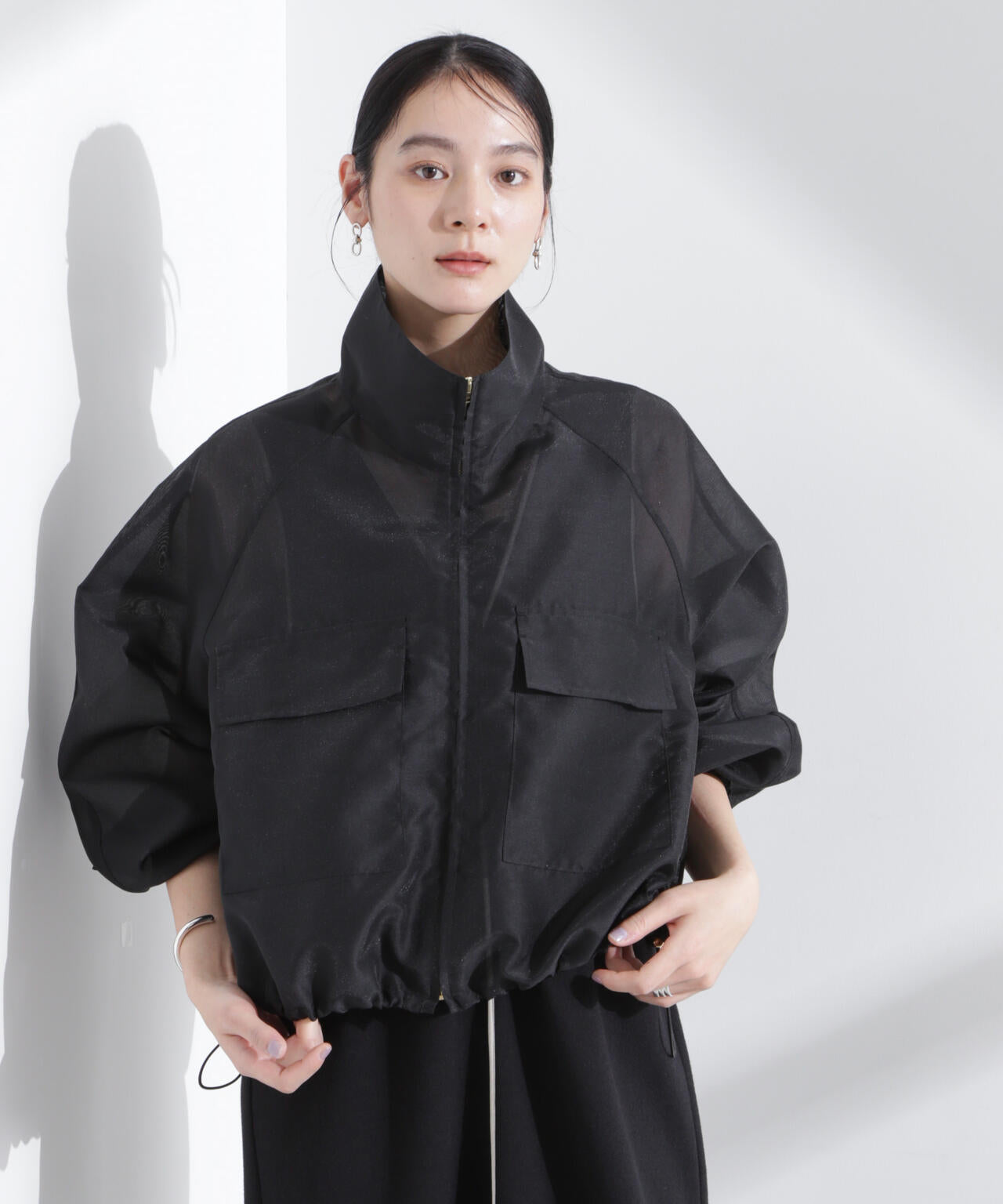 スパンオーガンジーブルゾン | NANO universe（ナノ・ユニバース