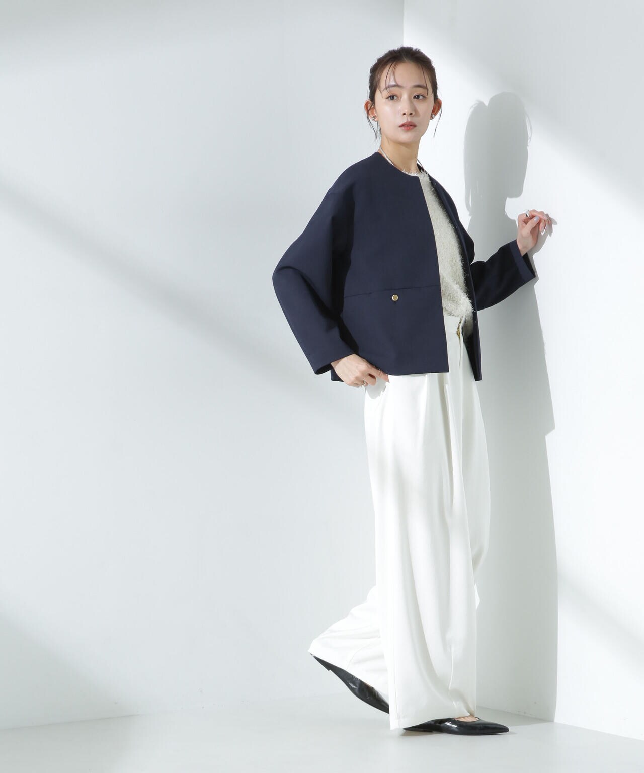 デイリーファンクション ノーカラージャケット(セットアップ可