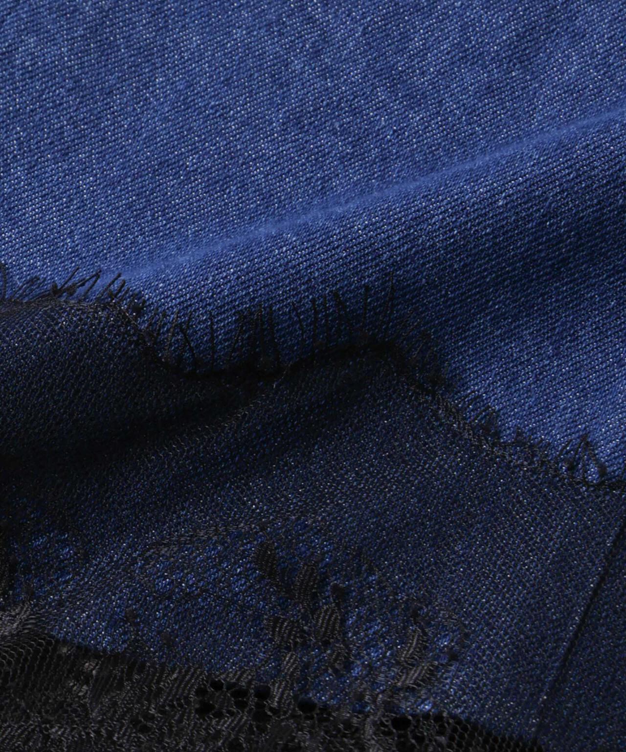 レースディティールデニムドレス | NANO universe（ナノ・ユニバース