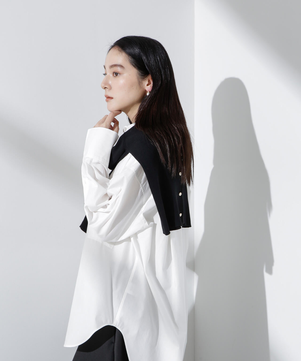 バッククロスオーバーシャツ | NANO universe（ナノ・ユニバース