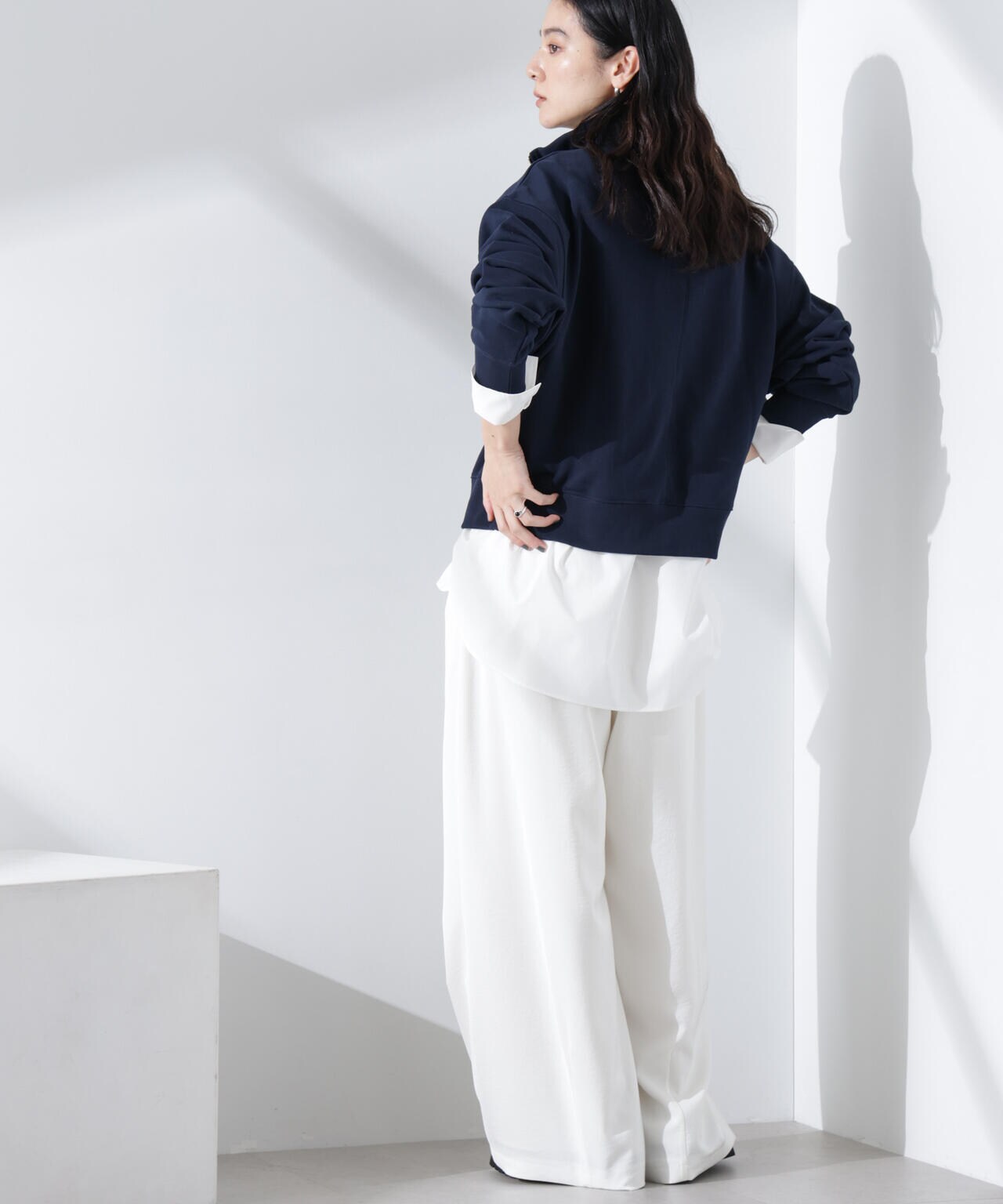 ハーフジップスウェットトップス | NANO universe（ナノ・ユニバース