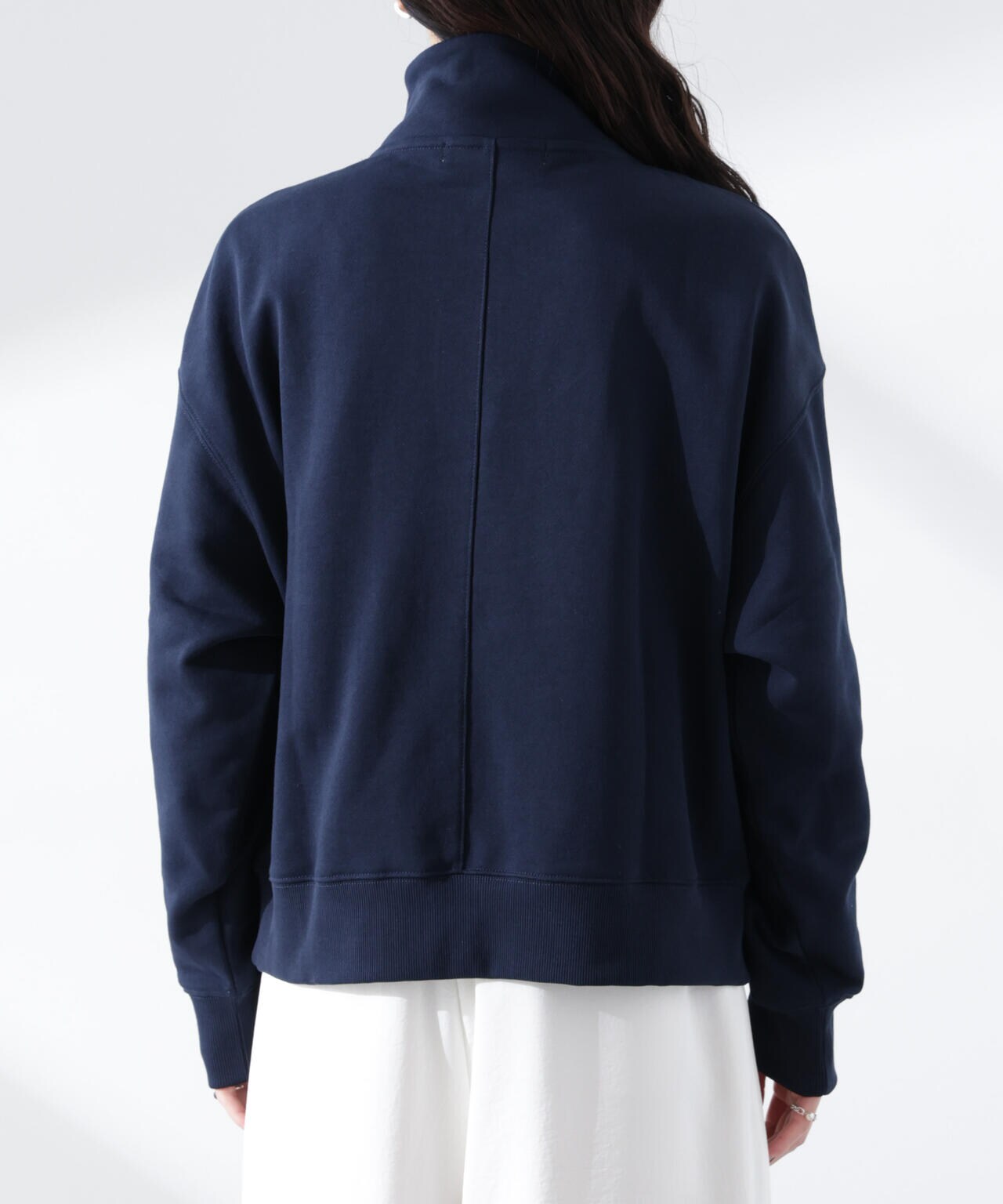 ハーフジップスウェットトップス | NANO universe（ナノ