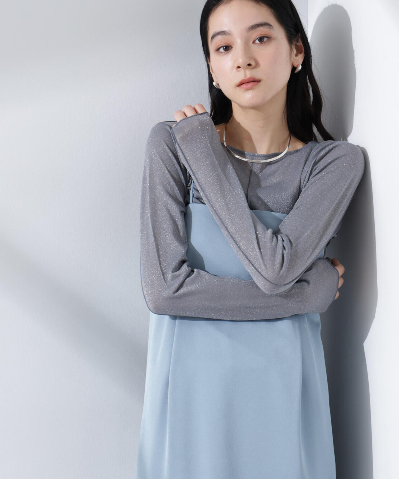 【2025SS】L'ESSAGE GALAXYシアーベスト ラメシアーカットトップス | NANO universe（ナノ・ユニバース