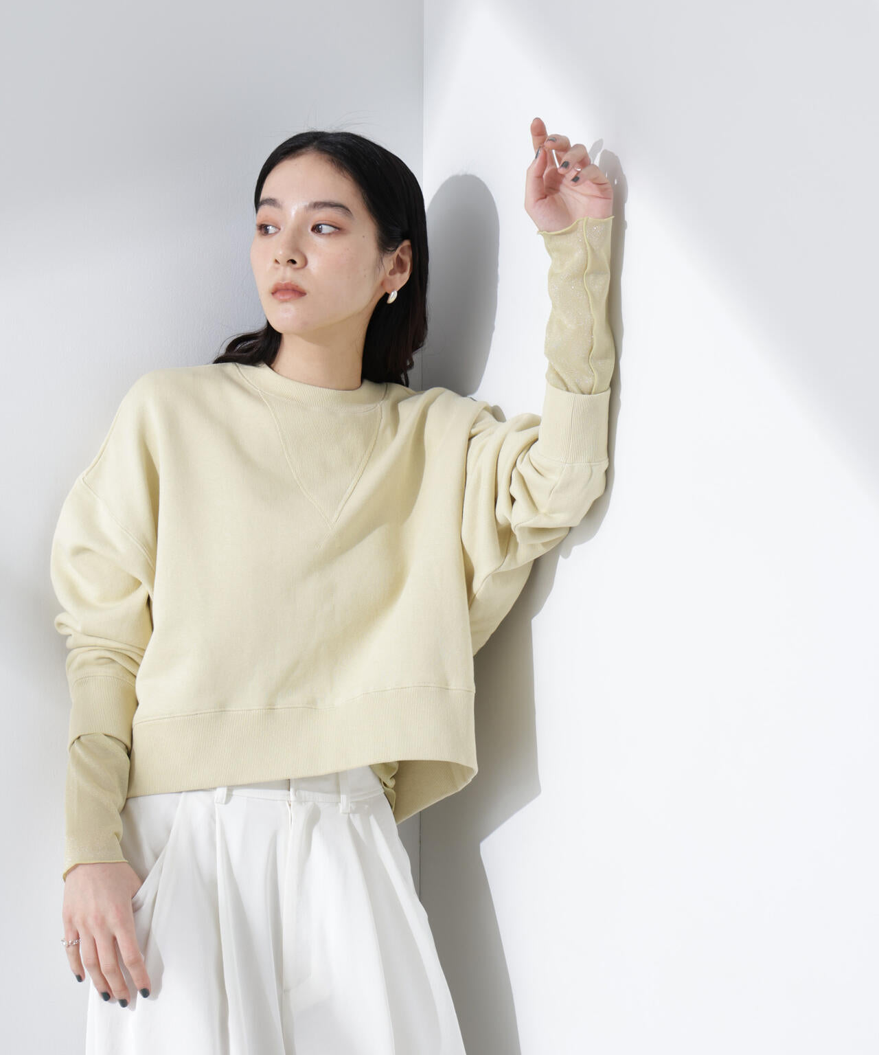 【2025SS】L'ESSAGE GALAXYシアーベスト ラメシアーカットトップス | NANO universe（ナノ・ユニバース