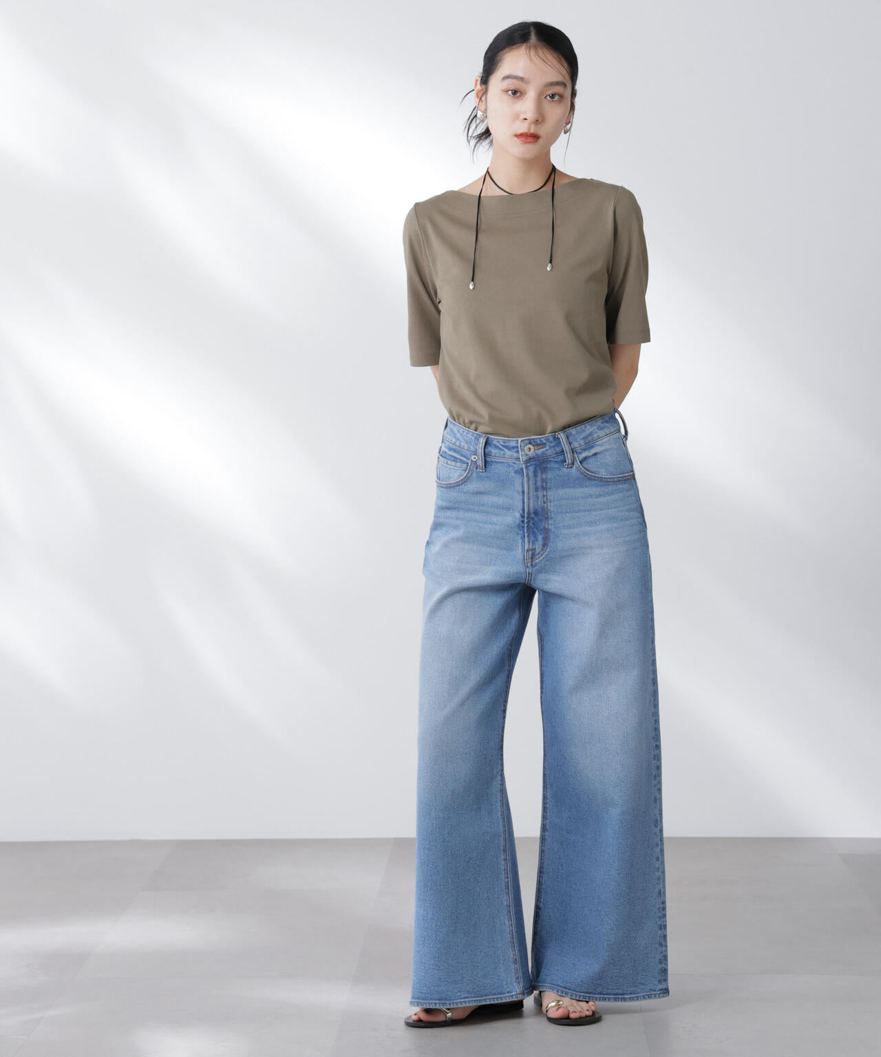 Anti Soaked(R) 汗染み防止ボートネックTシャツ