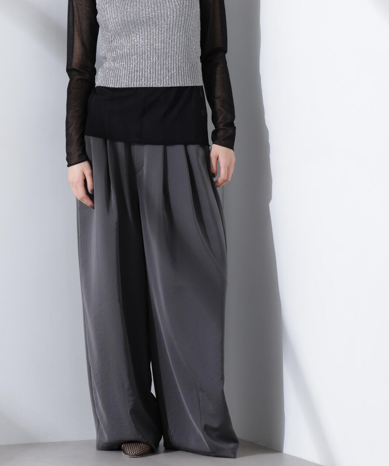 ダルサテンカーブタックパンツ | NANO universe（ナノ・ユニバース