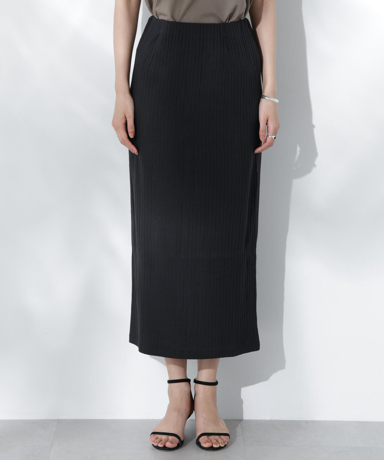 Anti Soaked(R) 汗染み防止リブタイトスカート（セットアップ可）