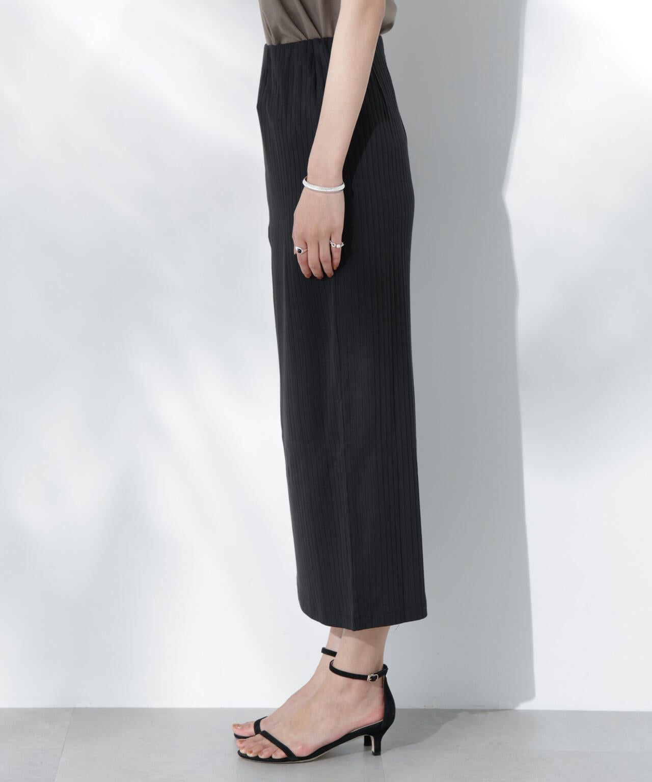 Anti Soaked(R) 汗染み防止リブタイトスカート（セットアップ可）