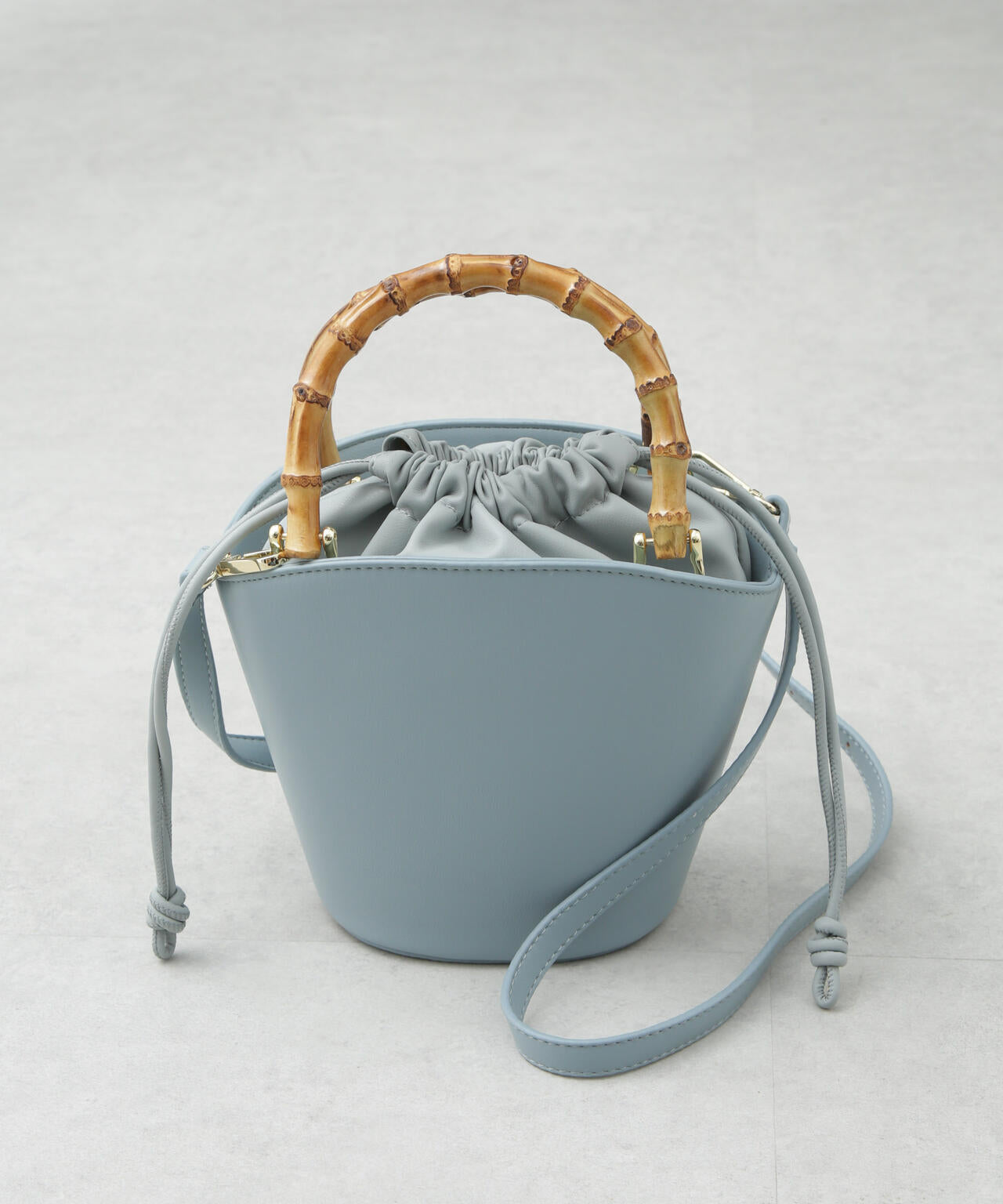 バンブーハンドルミニバケツバッグ | NANO universe（ナノ・ユニバース