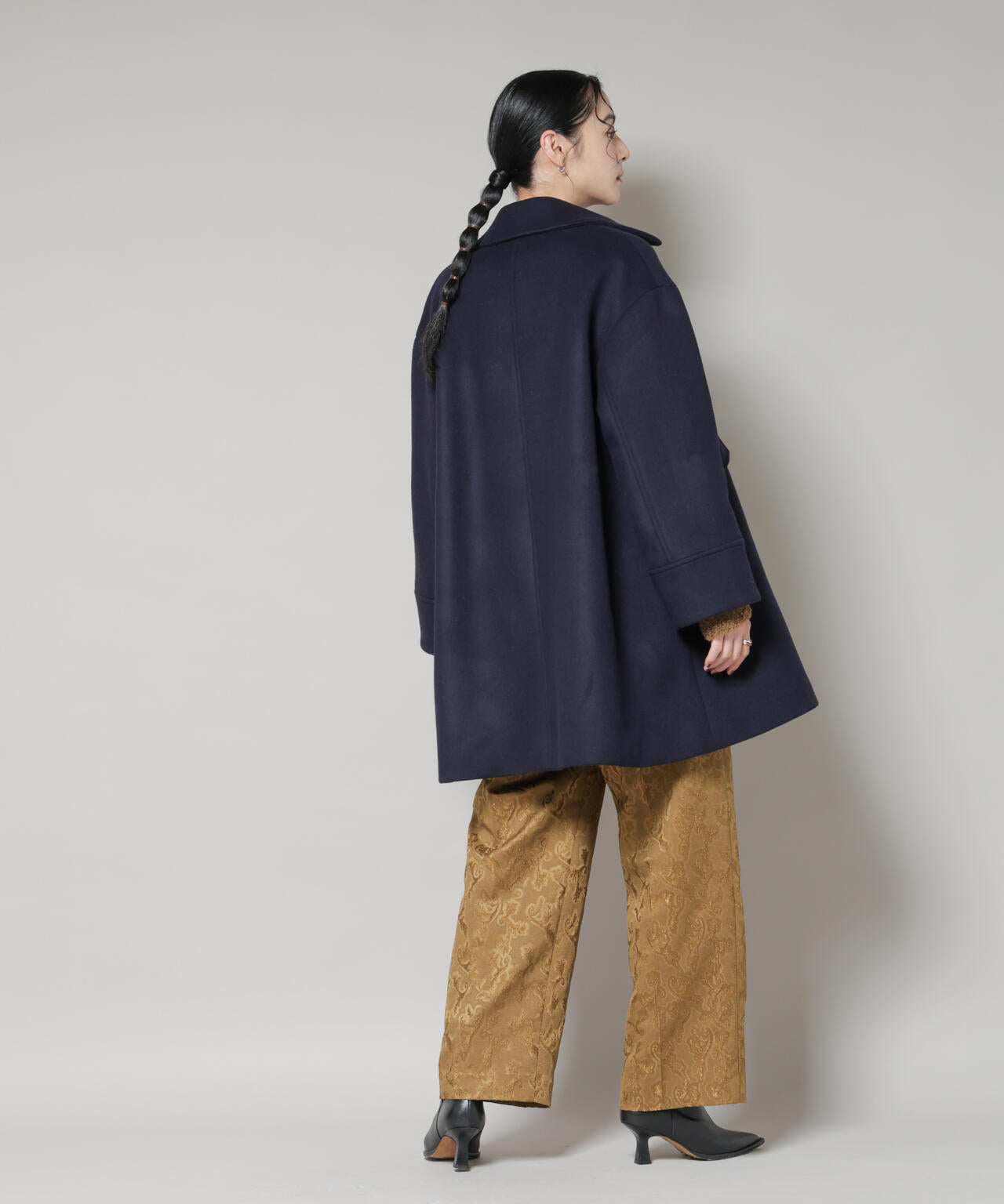 WooLoop Aラインステンカラーミドルコート | NANO universe（ナノ