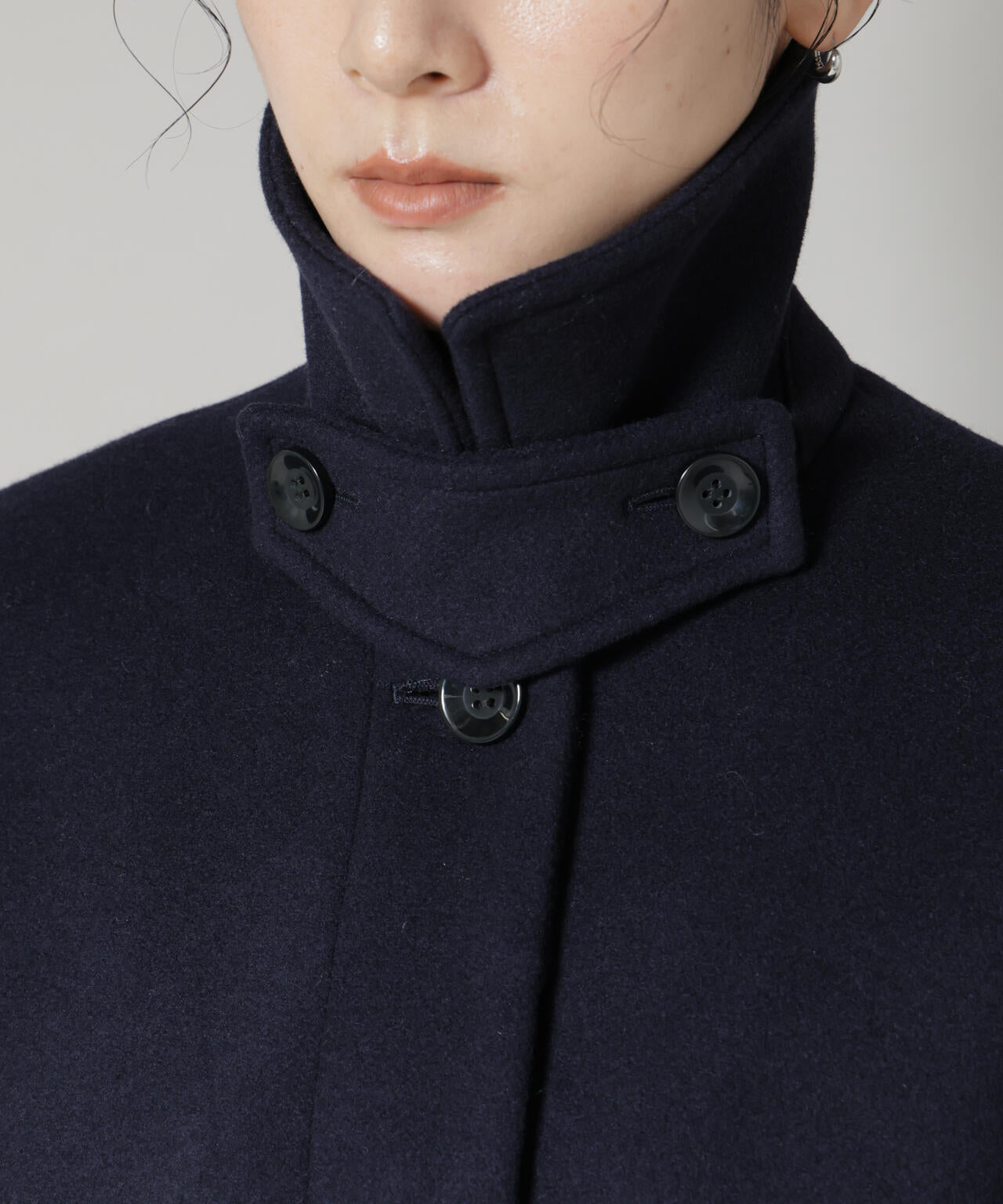 WooLoop Aラインステンカラーミドルコート | NANO universe（ナノ