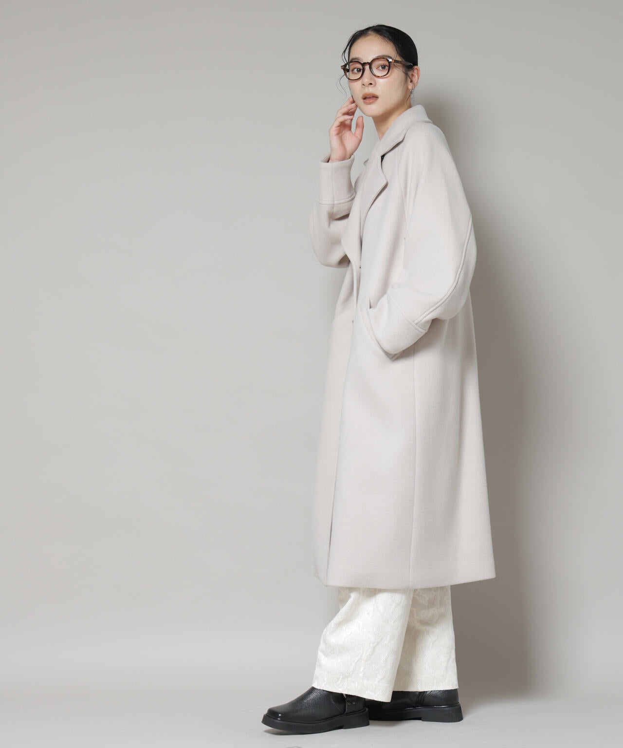 WooLoop コクーンダブルコート | NANO universe（ナノ・ユニバース