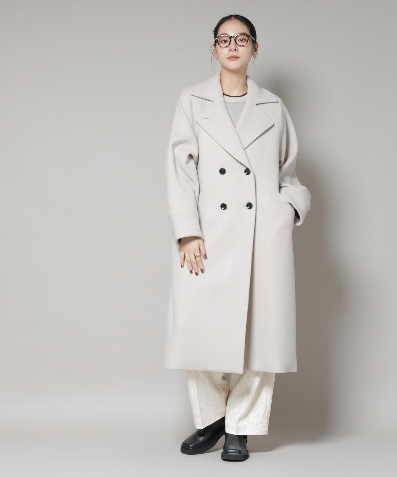 WooLoop コクーンダブルコート | NANO universe（ナノ・ユニバース