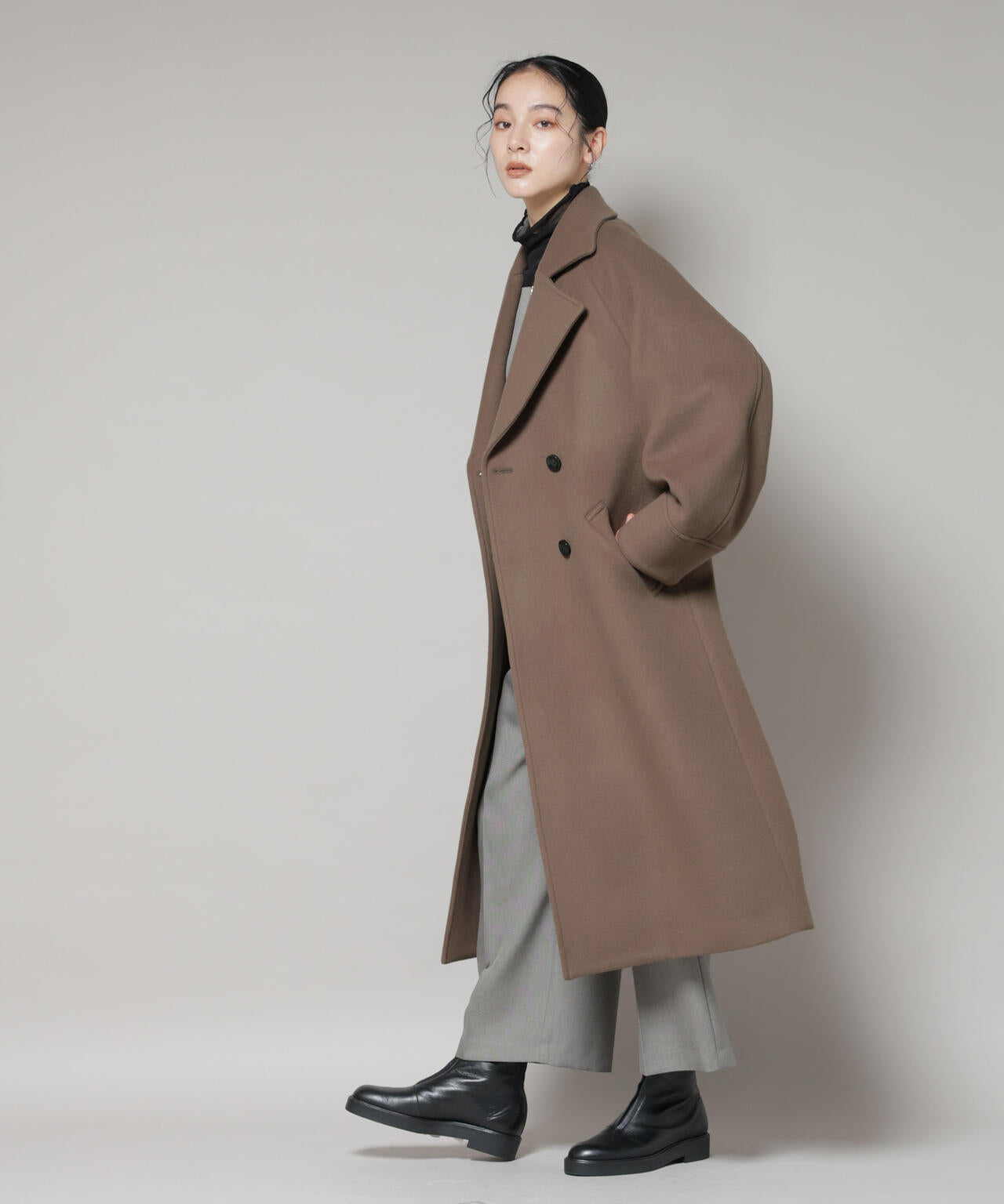 WooLoop コクーンダブルコート | NANO universe（ナノ・ユニバース