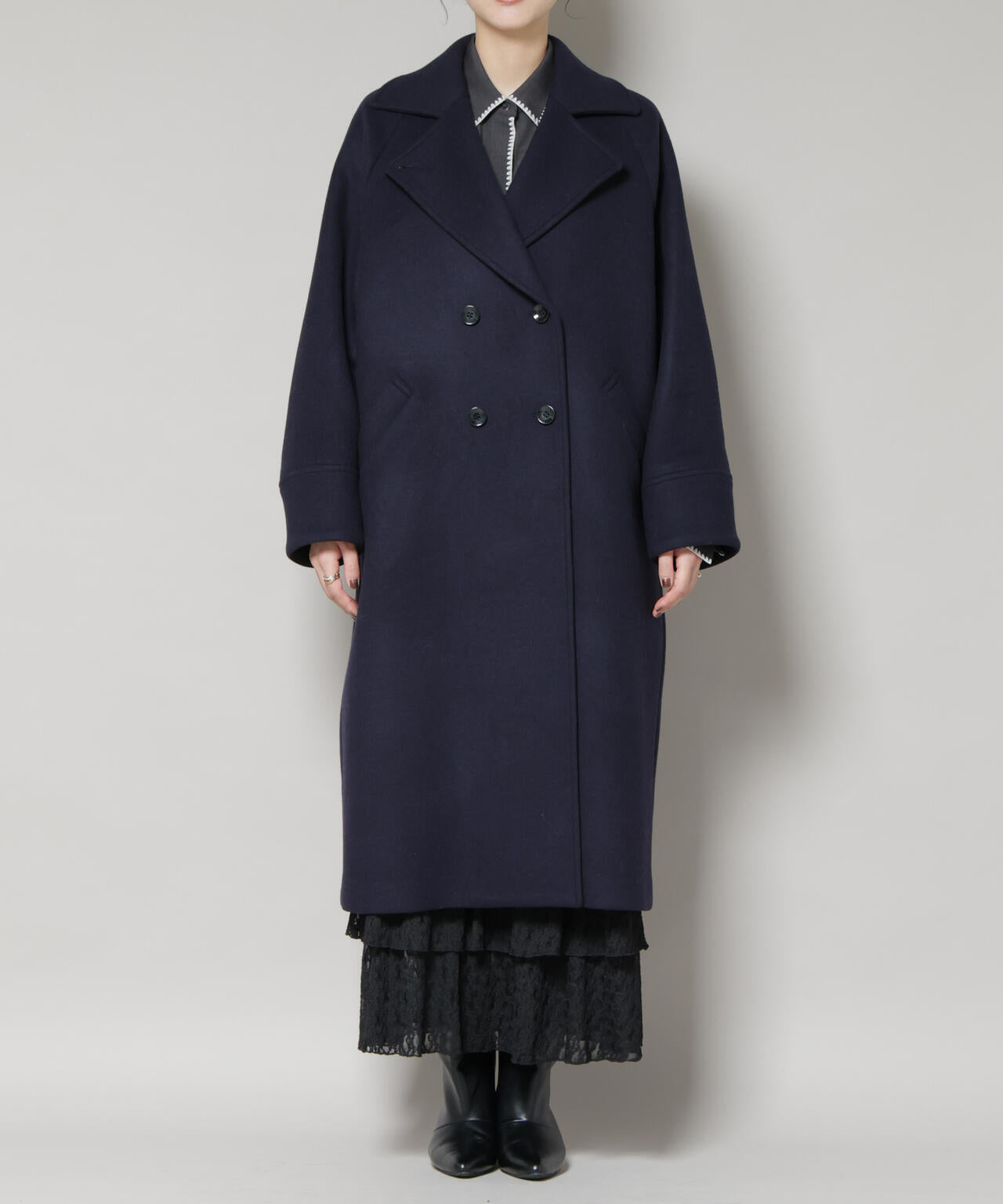 WooLoop コクーンダブルコート | NANO universe（ナノ・ユニバース