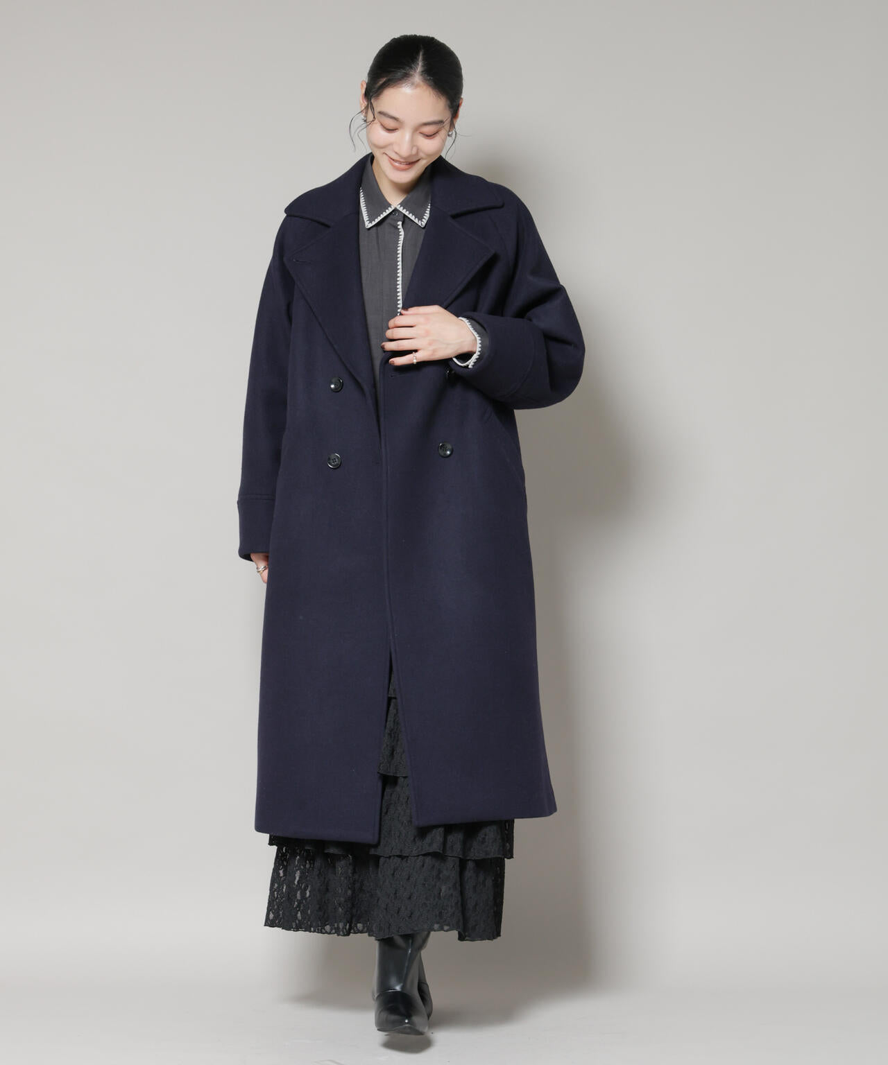 NANO-UNIVERSEナノユニバース　【新品】コート　ウール混　キャメル　S NANO-UNIVERSEナノユニバース 【新品】コート ウール混 キャメル S