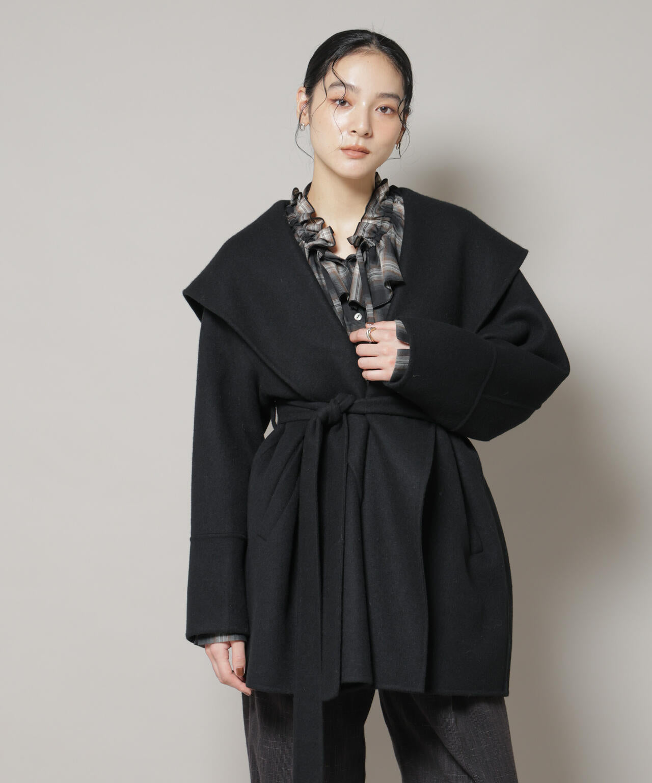 SUPER110blend リバーショールミディコート | NANO universe