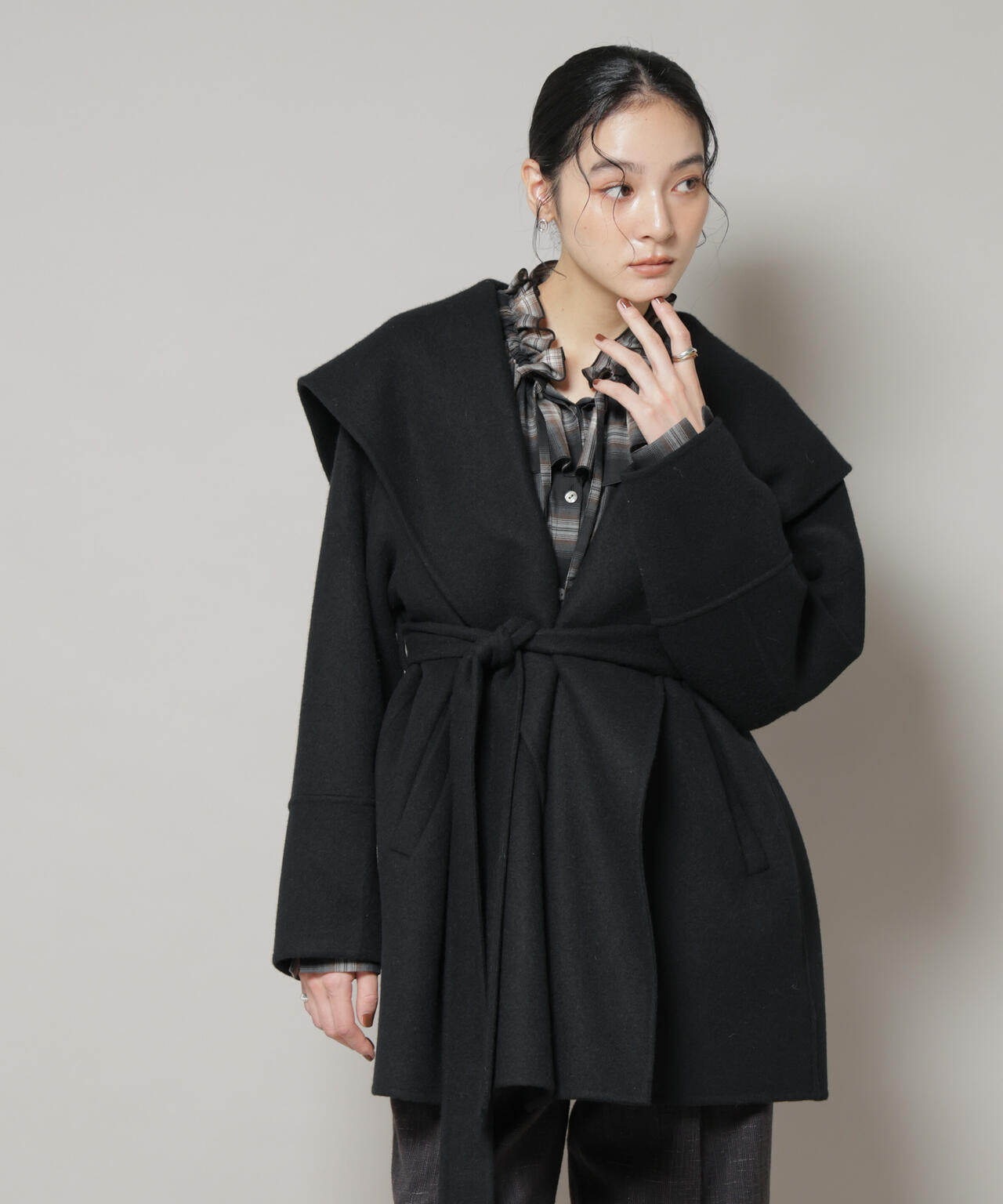 【超美品】 定価４万 ナノユニバース カシミヤ混 ショート ダッフルコート M 美品】 定価4万 ナノユニバース カシミヤ混 ショート ダッフル