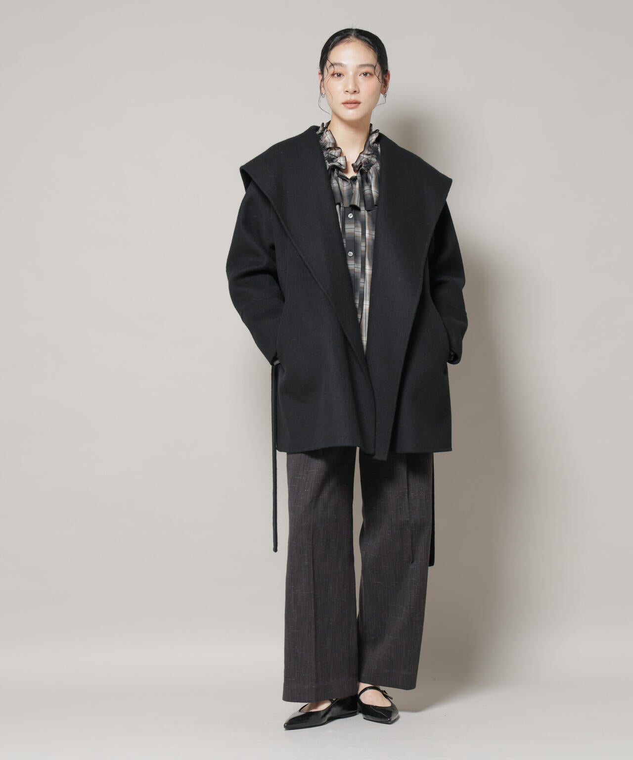 美品　究極銀河ユニバース SUPER110blend リバーショールミディコート | NANO universe