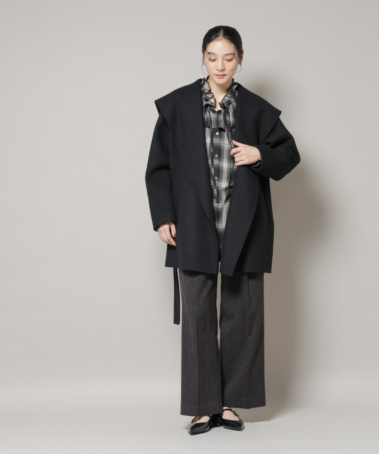 美品✨ナノユニバース　セットアップ　3ピース　シルク　ネイビー　光沢 NANO universe｜「N JACKET PREMIUM」TEXBRID(R)撥水ウラドット