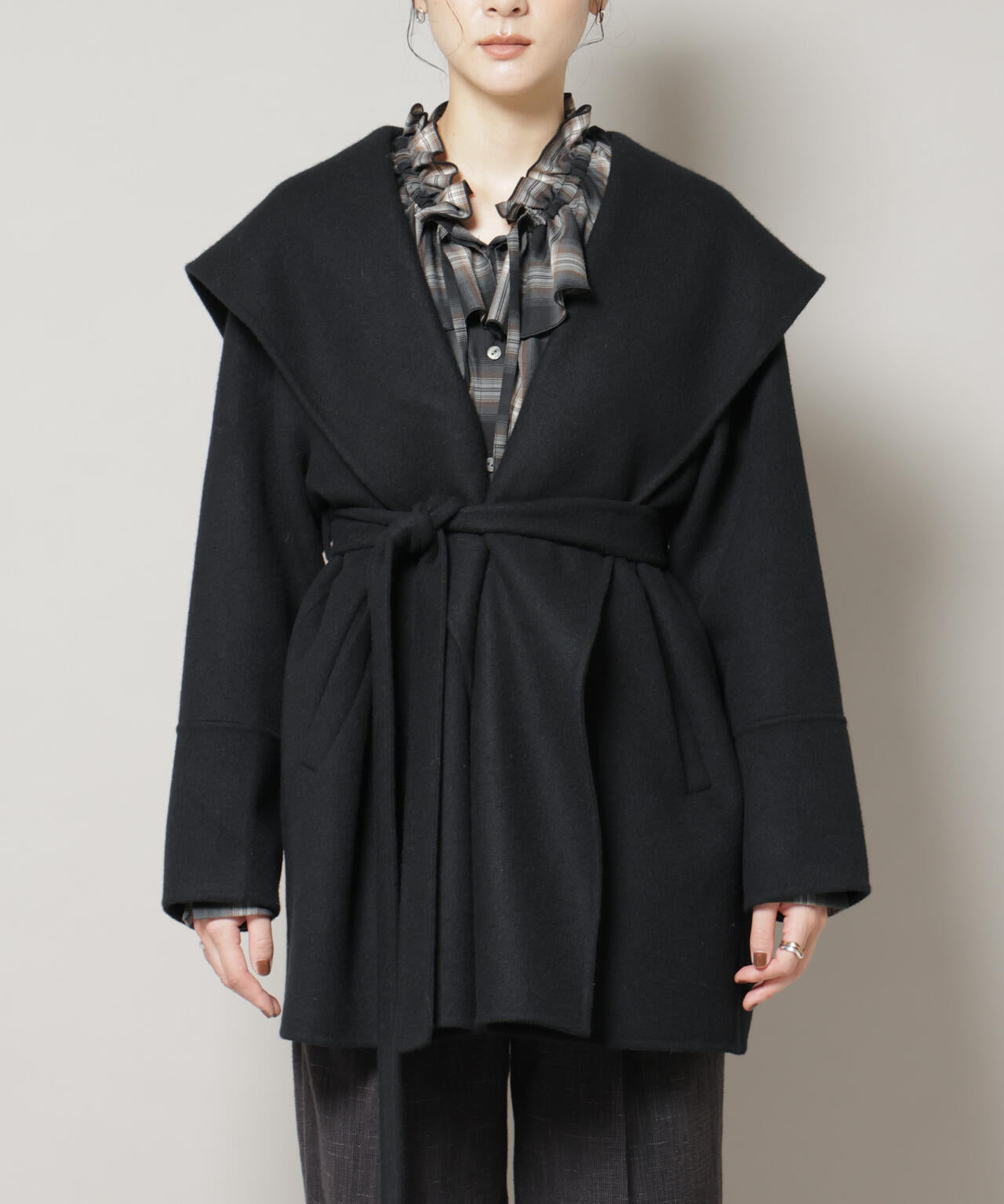 SUPER110blend リバーショールミディコート | NANO universe