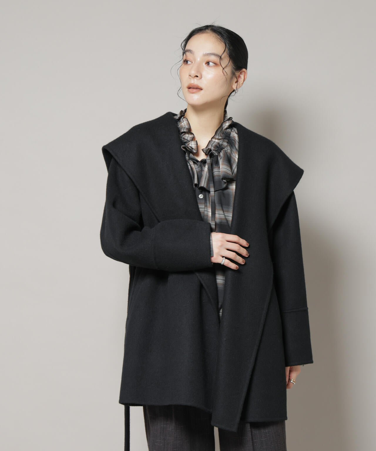 SUPER110blend リバーショールミディコート | NANO universe（ナノ