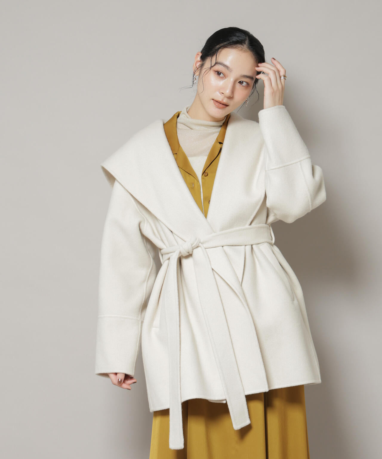 SUPER110blend リバーショールミディコート | NANO universe