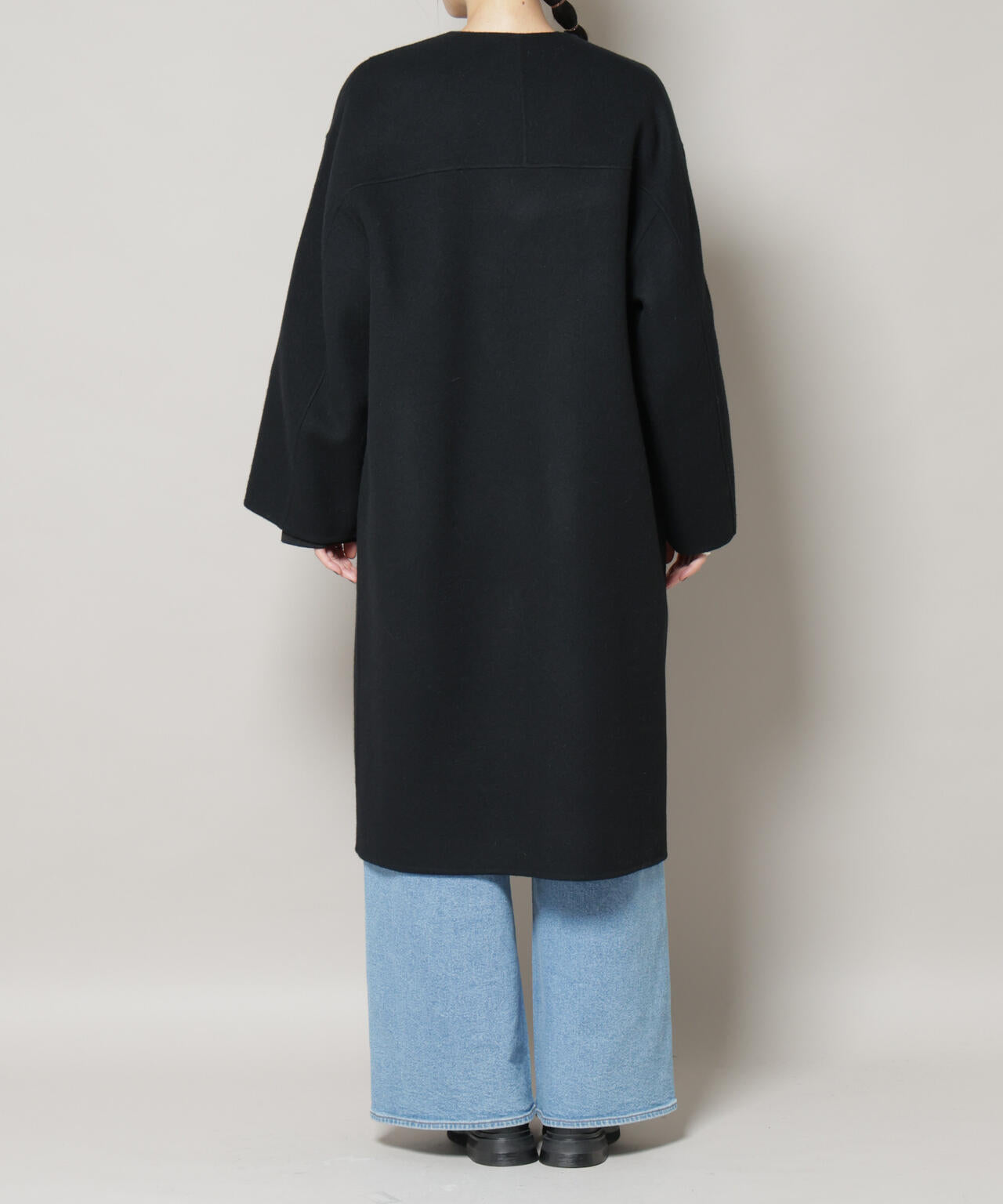 SUPER110blend リバーノーカラーロングコート | NANO universe（ナノ