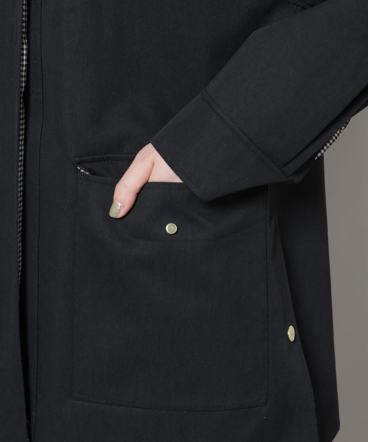 リバーチェックコンビコート