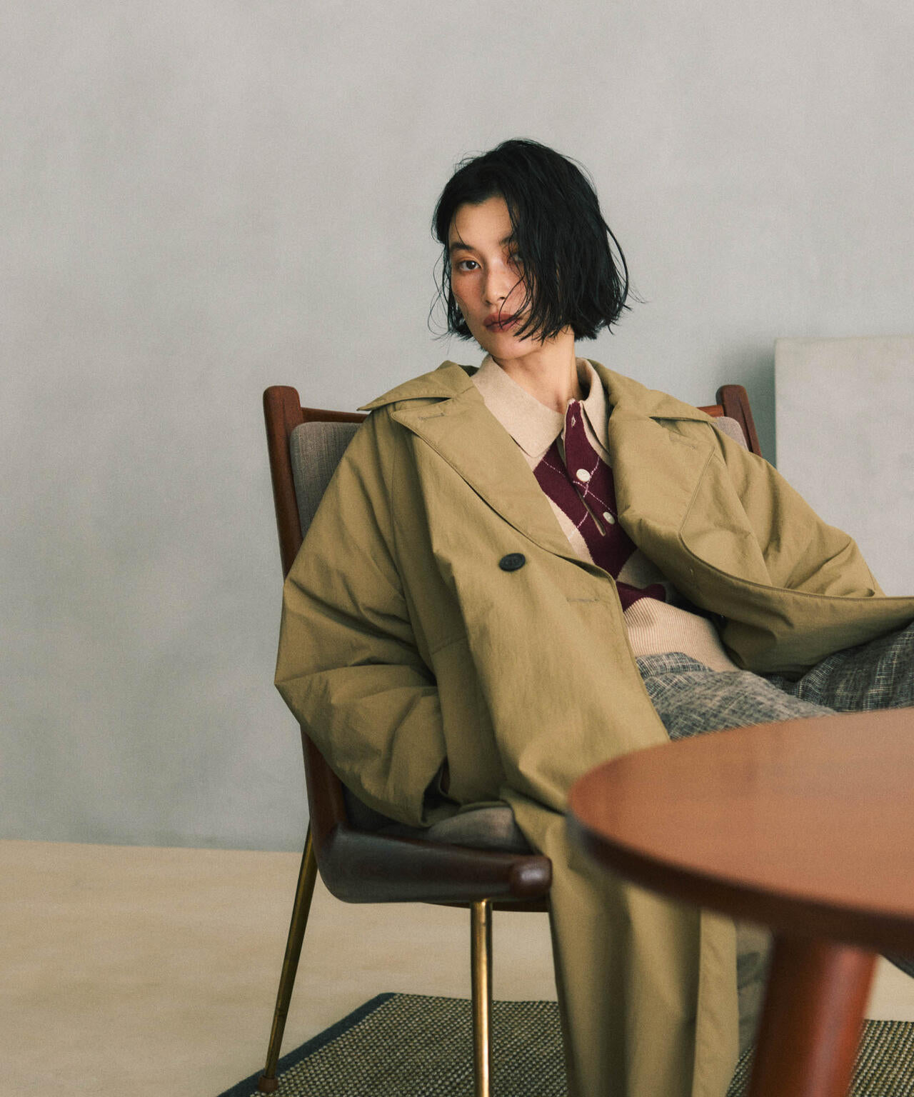 ETHERMALOFT(R)AEROGEL 中綿リバーシブルコート | NANO universe（ナノ