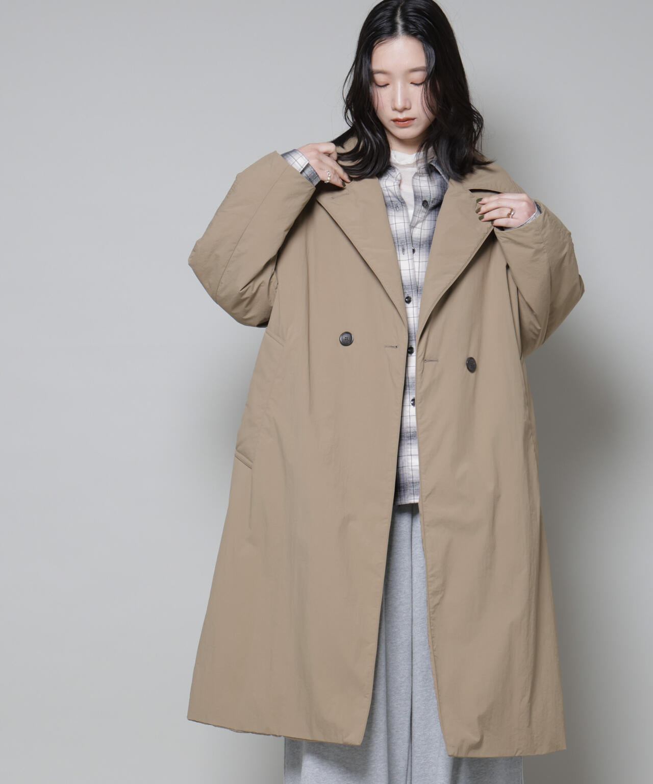 ETHERMALOFT(R)AEROGEL 中綿リバーシブルコート | NANO universe（ナノ