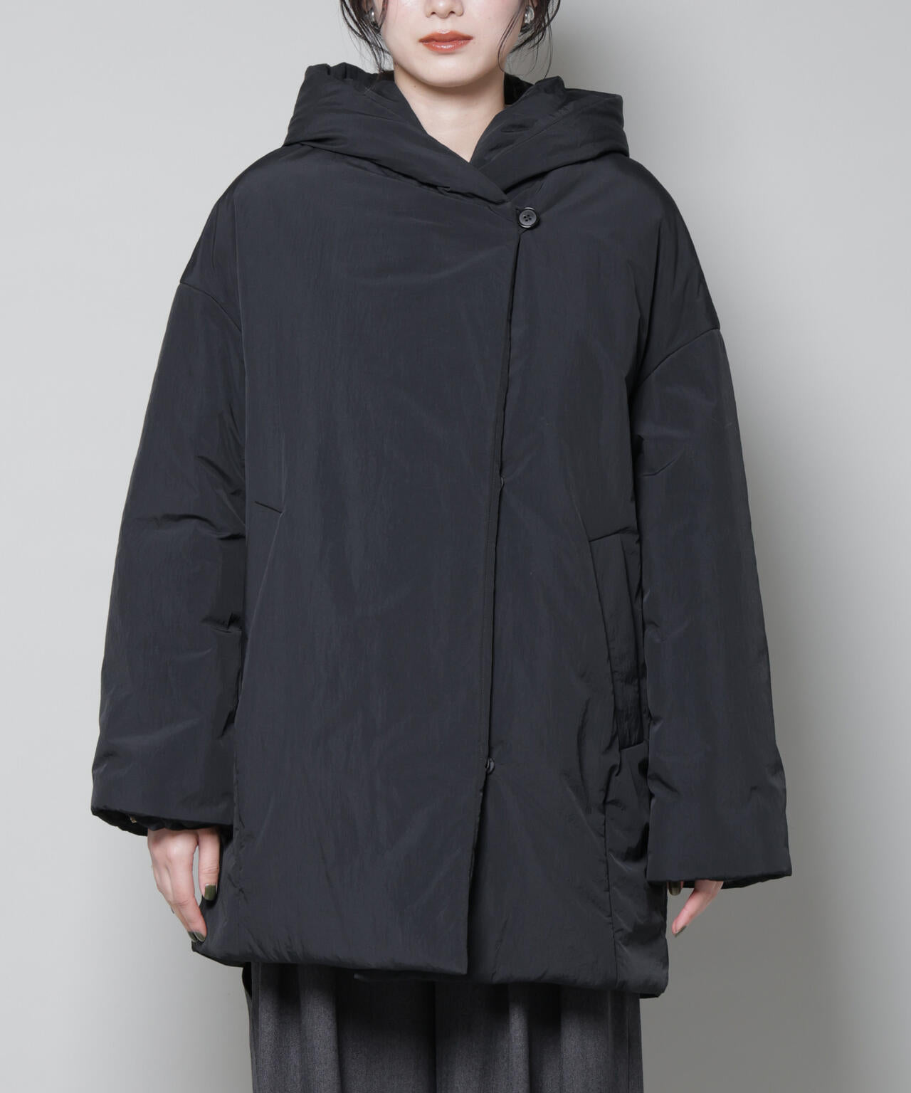 ETHERMALOFT(R)AEROGEL 中綿フードコクーンコート