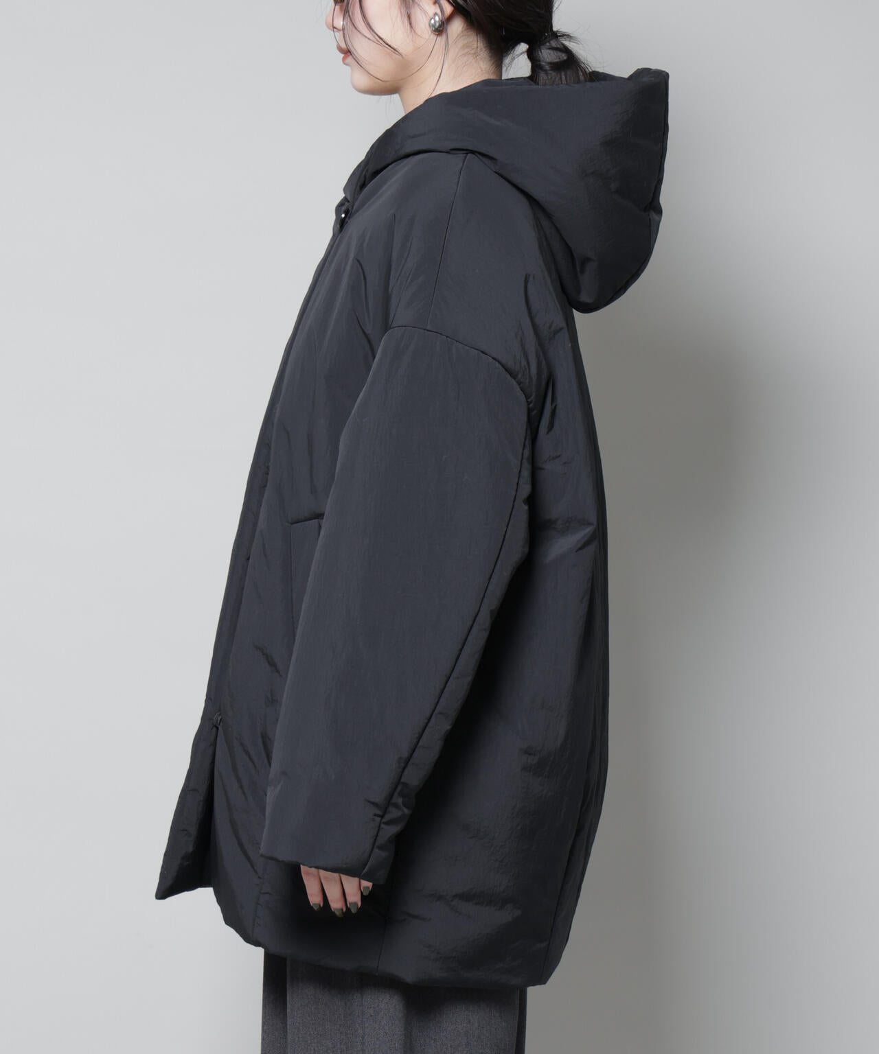 ETHERMALOFT(R)AEROGEL 中綿フードコクーンコート