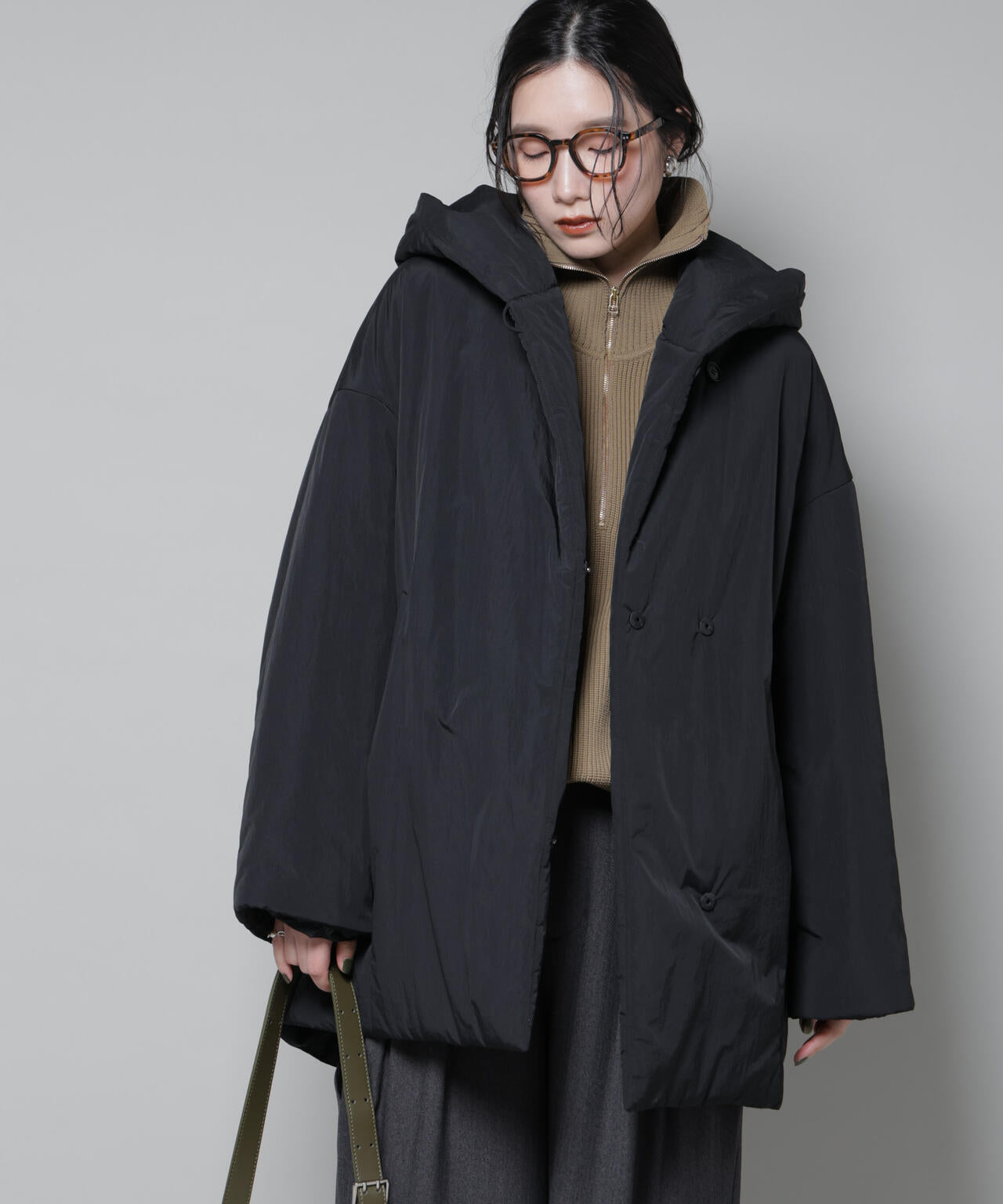 ETHERMALOFT(R)AEROGEL 中綿フードコクーンコート | NANO universe