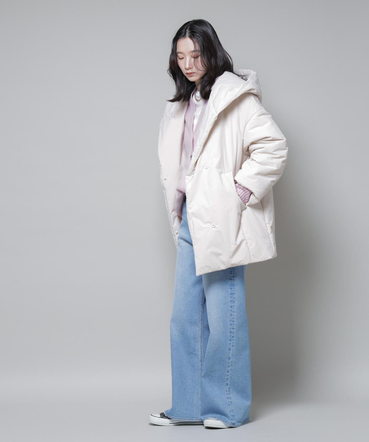 ETHERMALOFT(R)AEROGEL 中綿フードコクーンコート | NANO universe