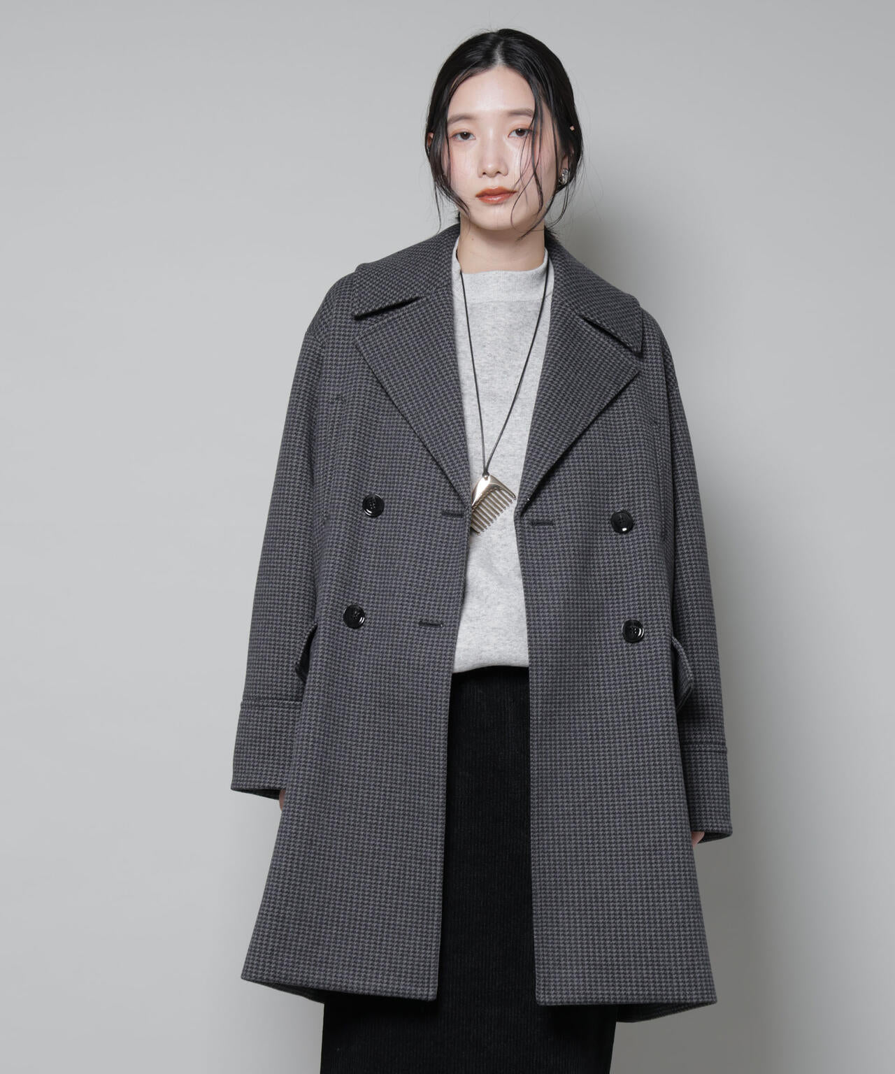 No.111＊Lサイズ18点まとめ売り＊オフオン、ナノユニバース他 オーバーサイズポケットチェックコート | NANO universe（ナノ