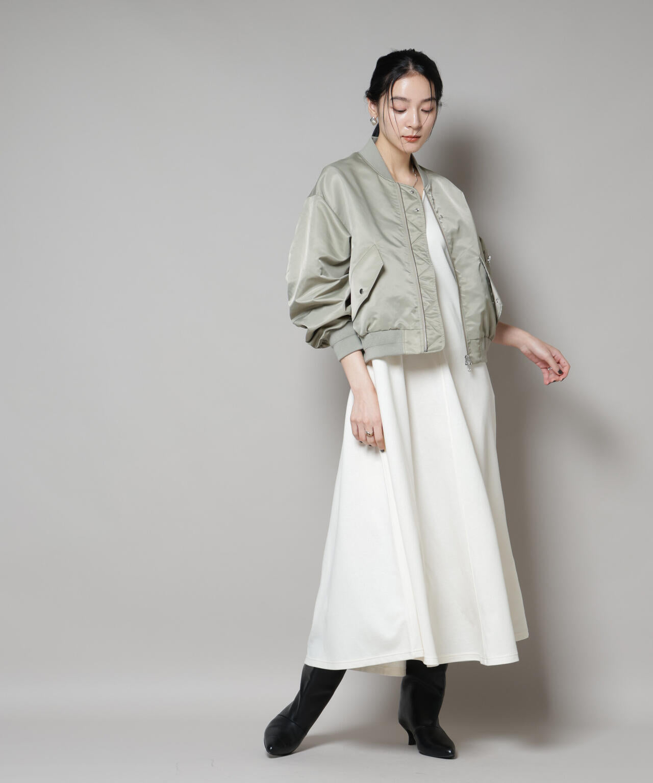 ナイロンツイルMA-1ブルゾン