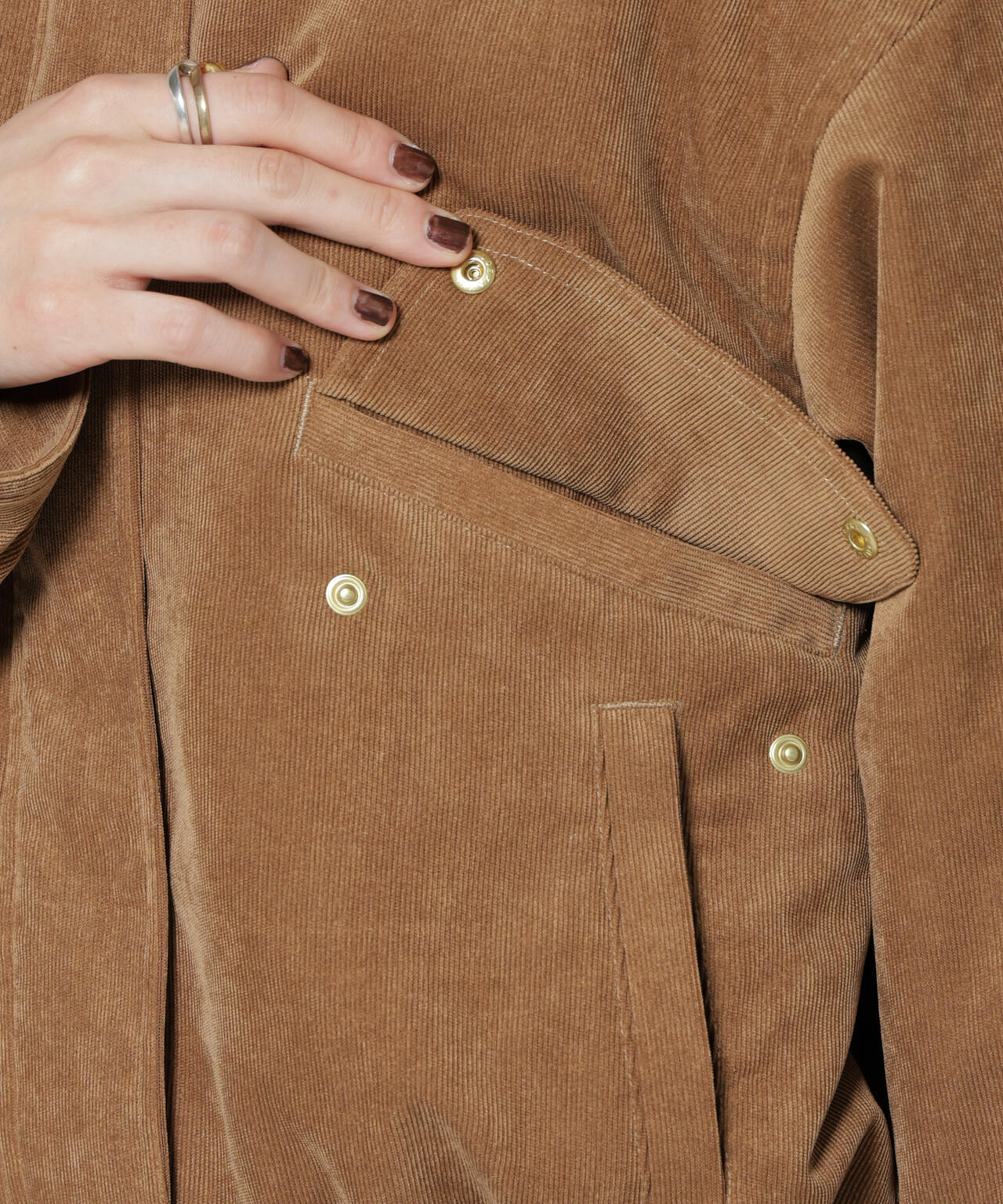 ボア衿付きコーデュロイ中綿ブルゾン | NANO universe（ナノ