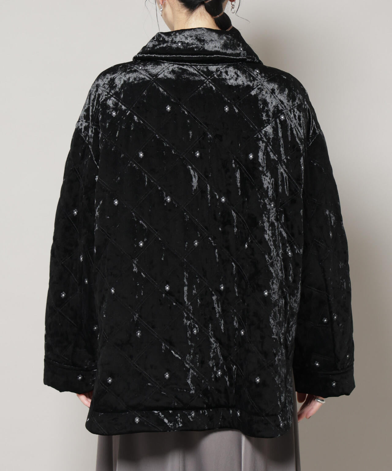 ベロアキルト刺繍ブルゾン | NANO universe（ナノ・ユニバース