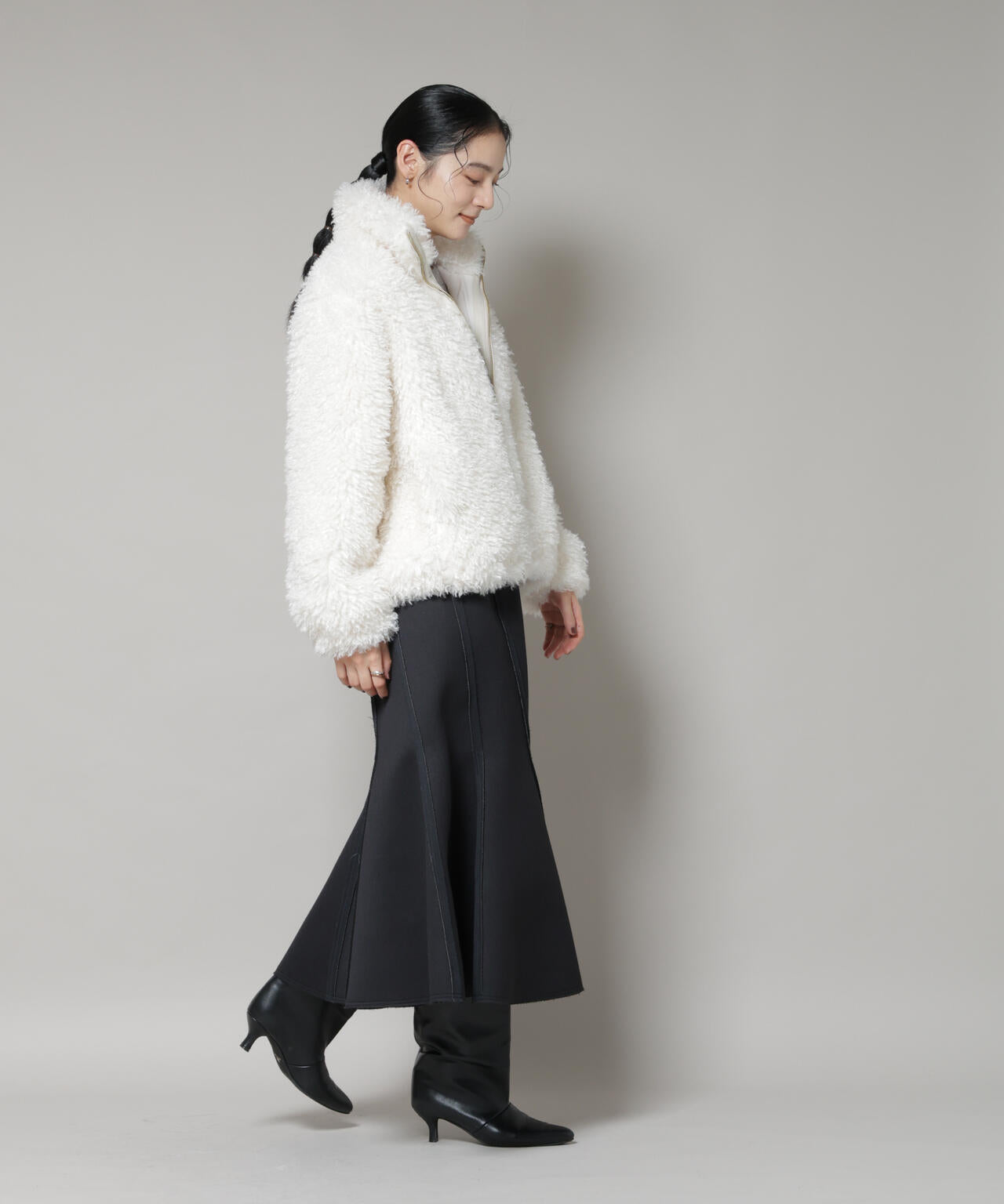 カーリーファースタンドブルゾン | NANO universe（ナノ・ユニバース