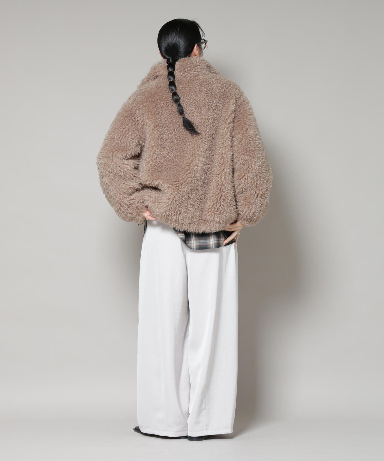 カーリーファースタンドブルゾン