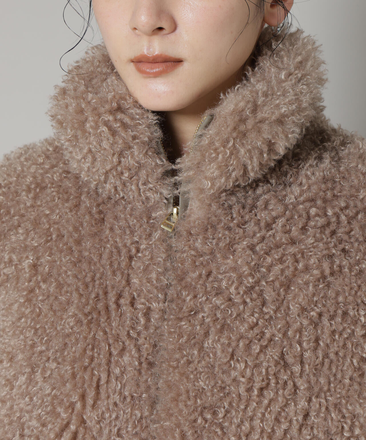 カーリーファースタンドブルゾン