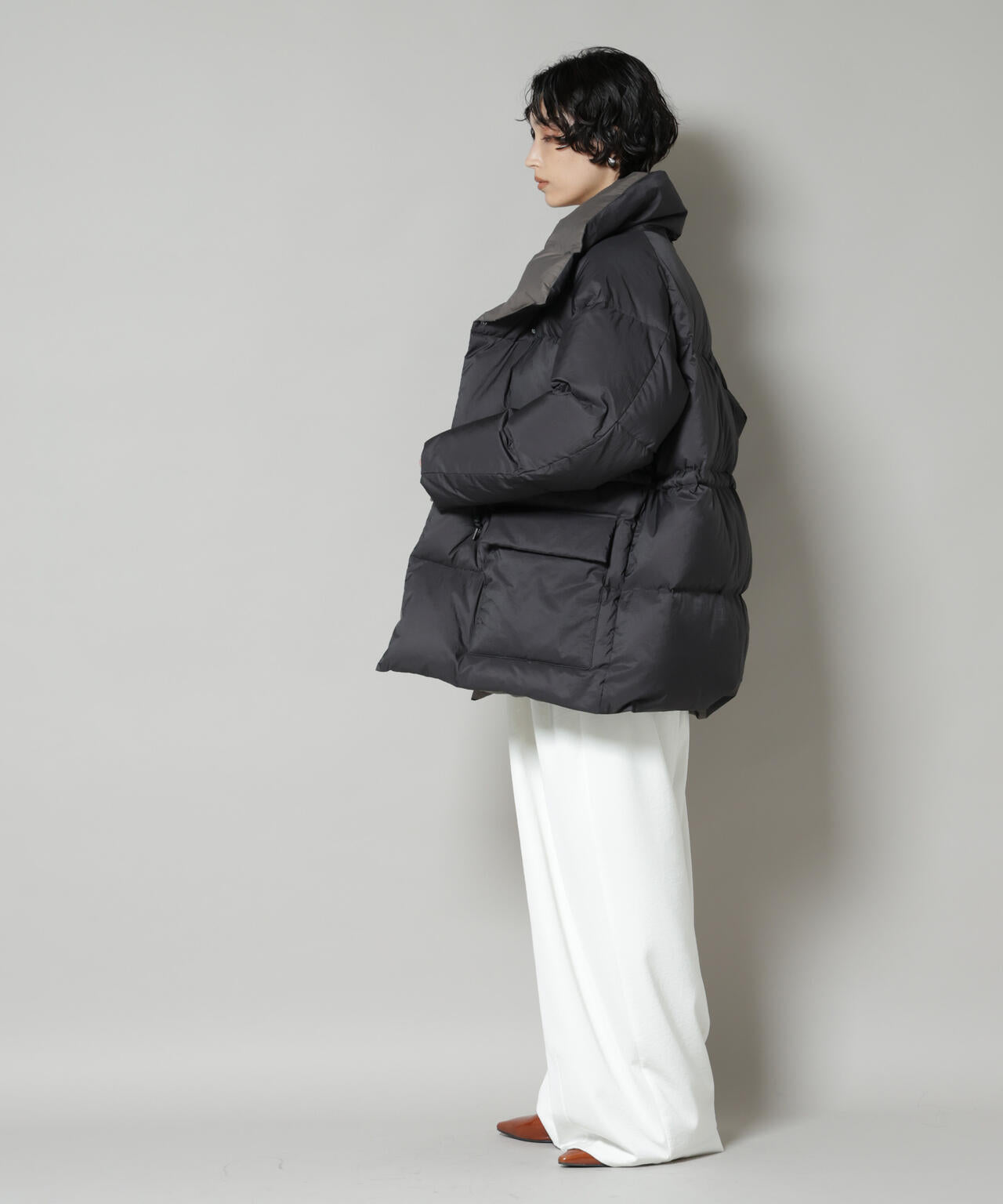 西川ダウン(R)」バイカラーボリュームダウン | NANO universe（ナノ