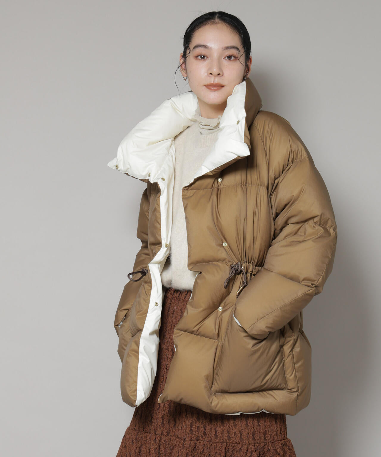 ナノユニバース 西川 ダウンジャケット 38 M ナノユニバース西川ダウン38