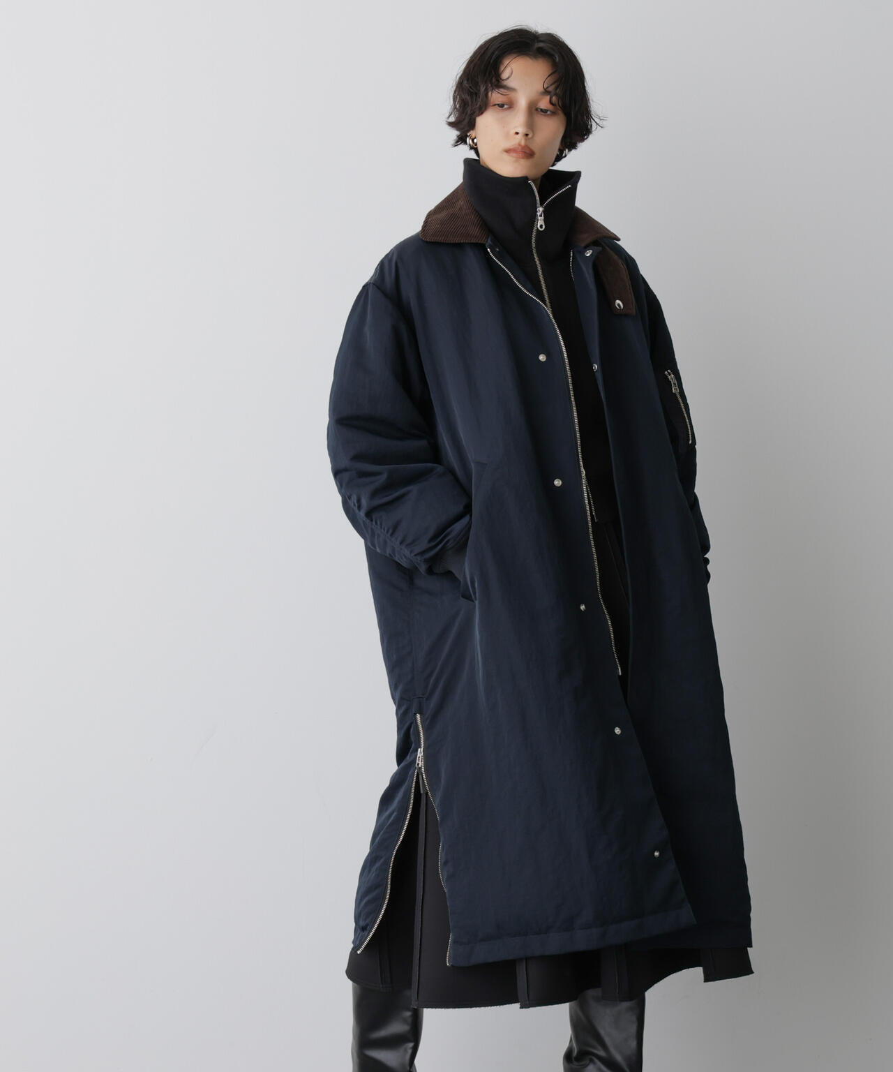 STEVELOUR」「西川ダウン(R)」ミリタリーロングコート ｜【公式】通販