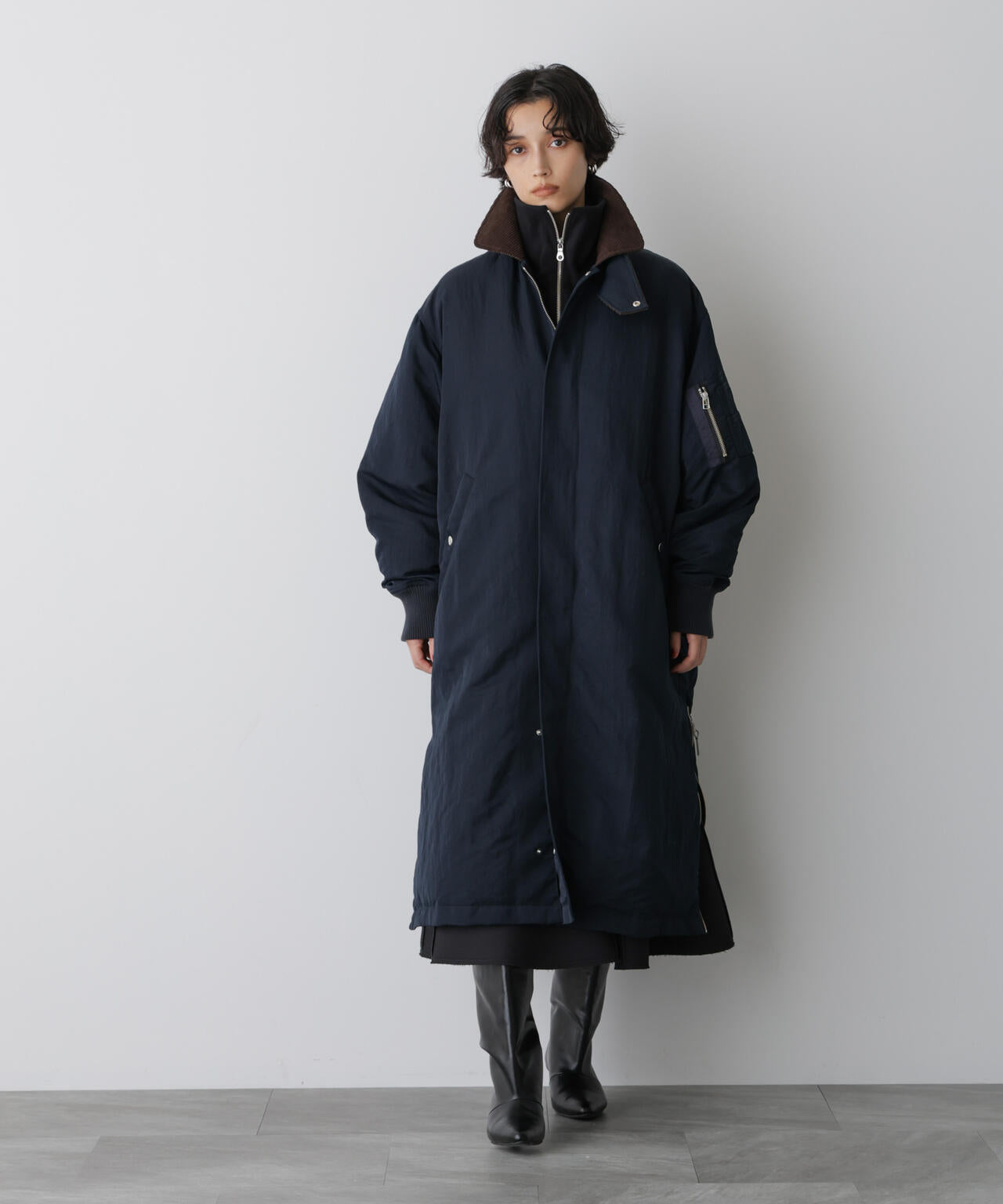 樹脂レーベル 猛毒 ロング丈コート moudoku STEVELOUR」「西川ダウン(R)」ミリタリーロングコート ｜【公式】通販