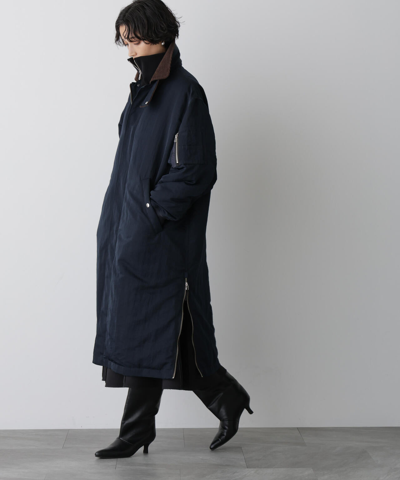 STEVELOUR」「西川ダウン(R)」ミリタリーロングコート ｜【公式】通販