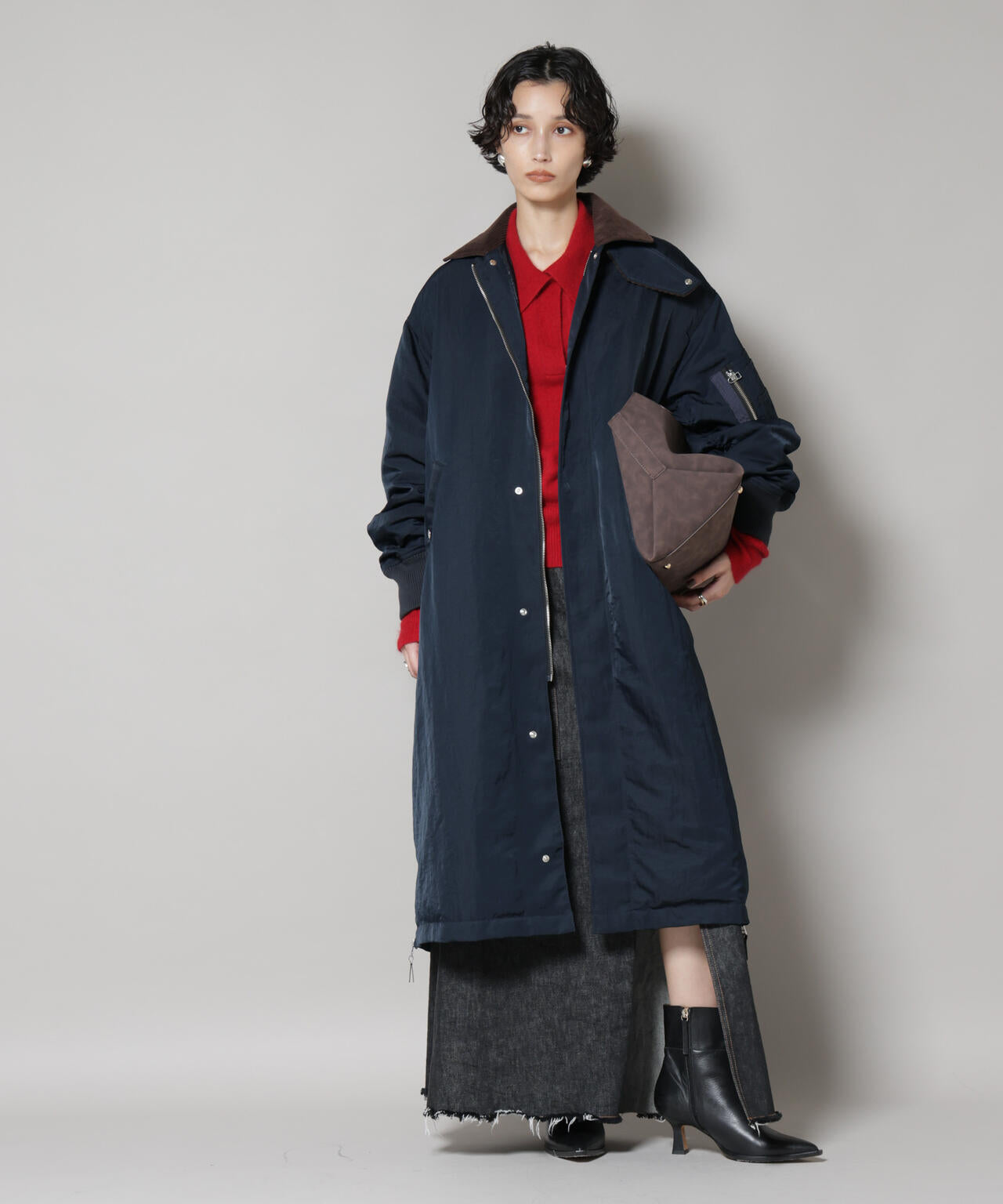 STEVELOUR」「西川ダウン(R)」ミリタリーロングコート ｜【公式】通販