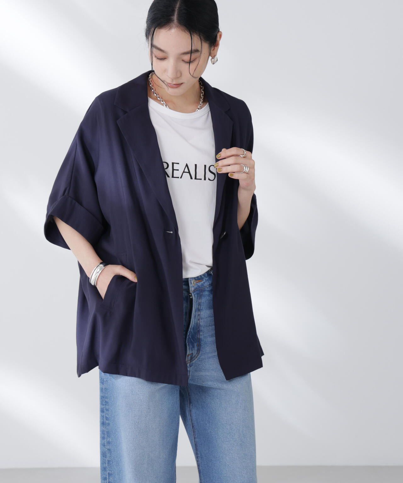 ハーフスリーブラフジャケット | NANO universe（ナノ・ユニバース