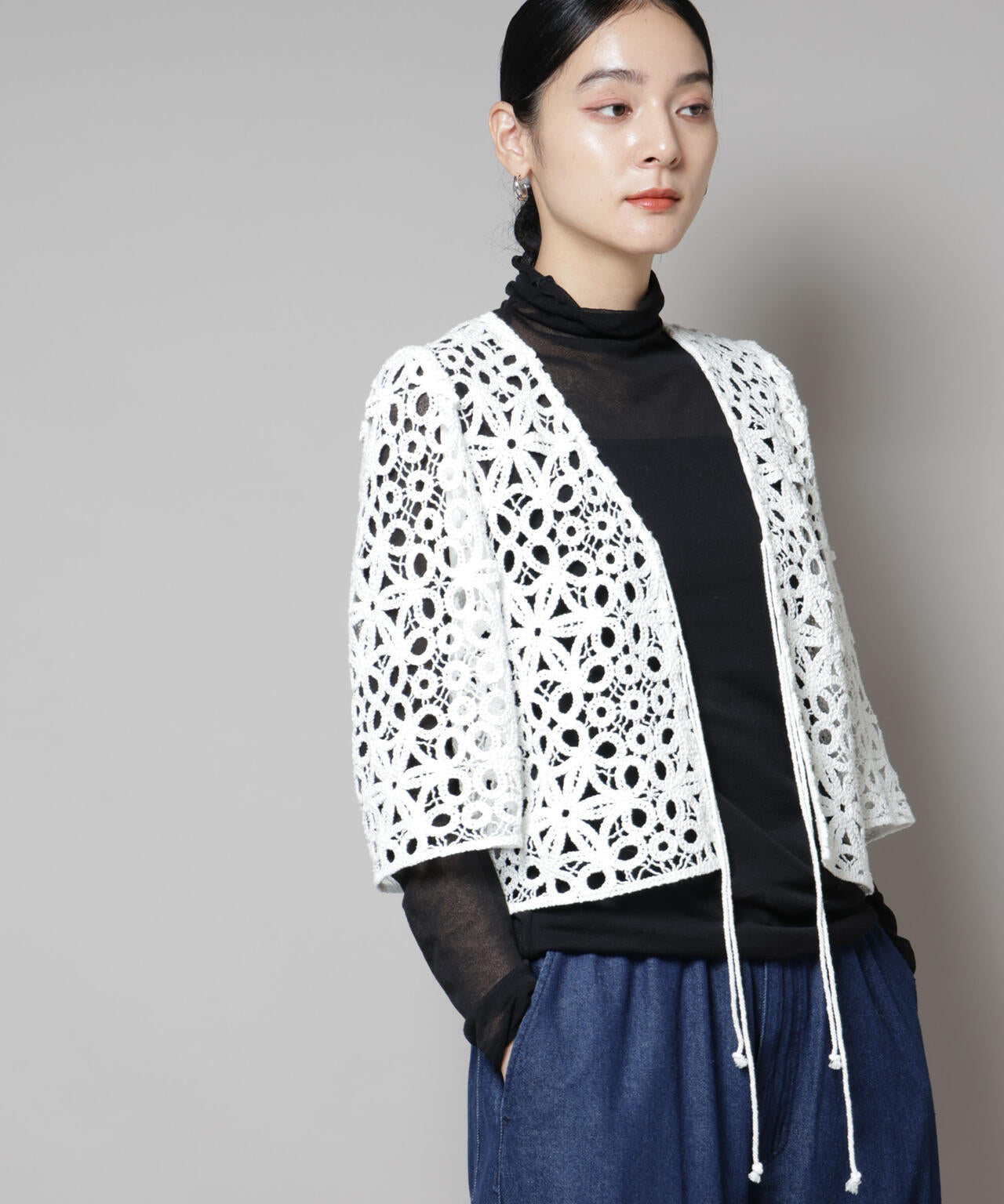 コットンコードレースジャケット